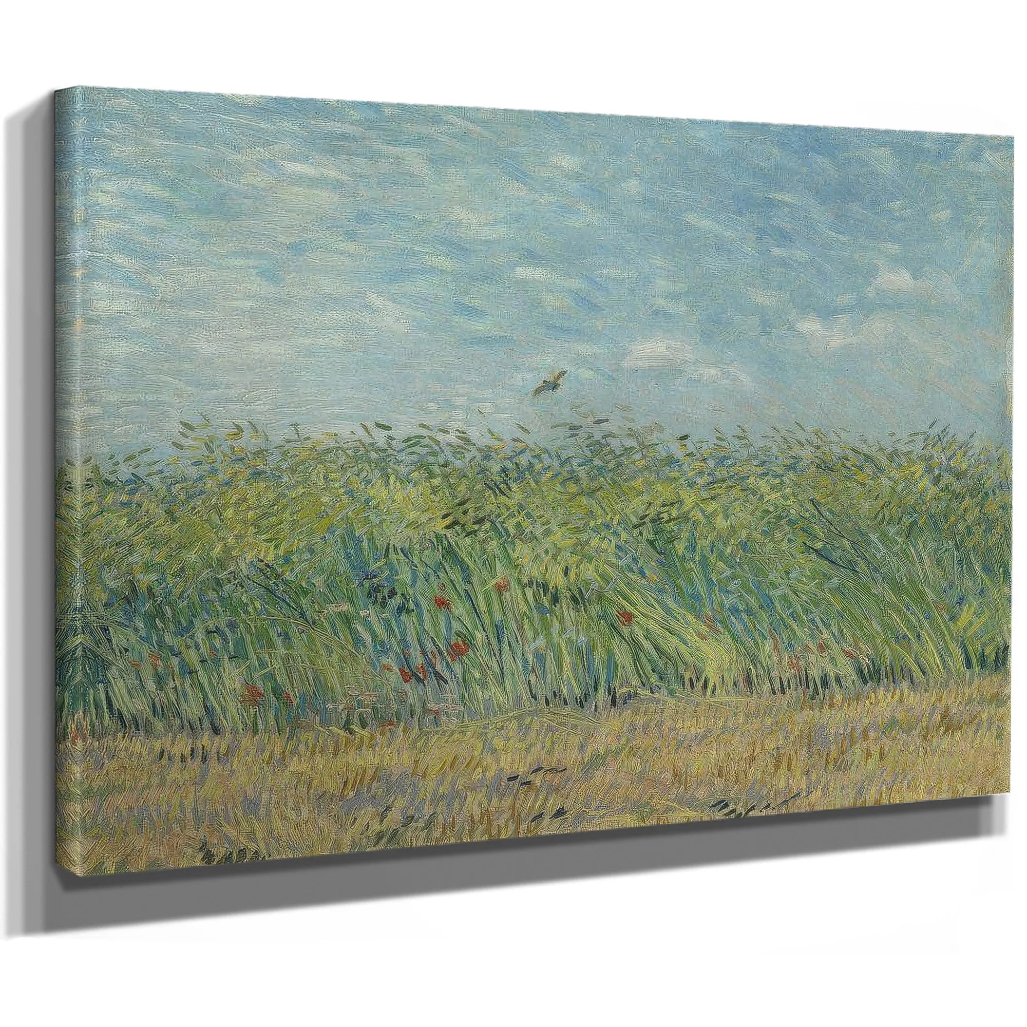 Wheatfield With Partridge 2 By Vincent Van Gogh Fine Art Print