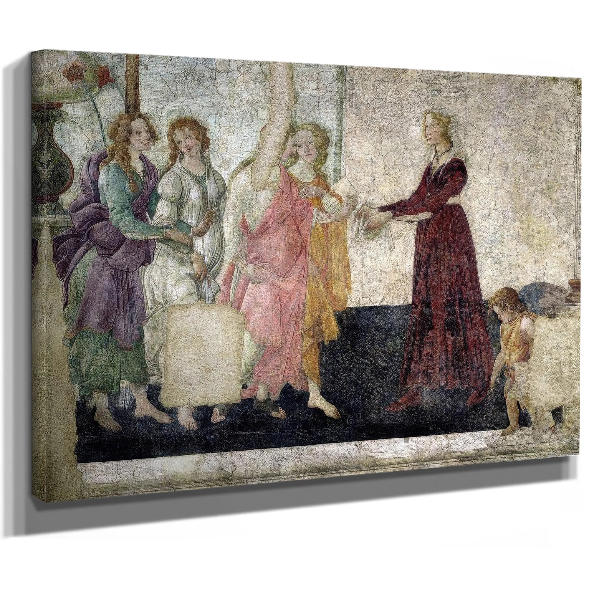 Venus And The Graces Offering Gifts To A Young Girl By Sandro Botticelli Fine Art Print