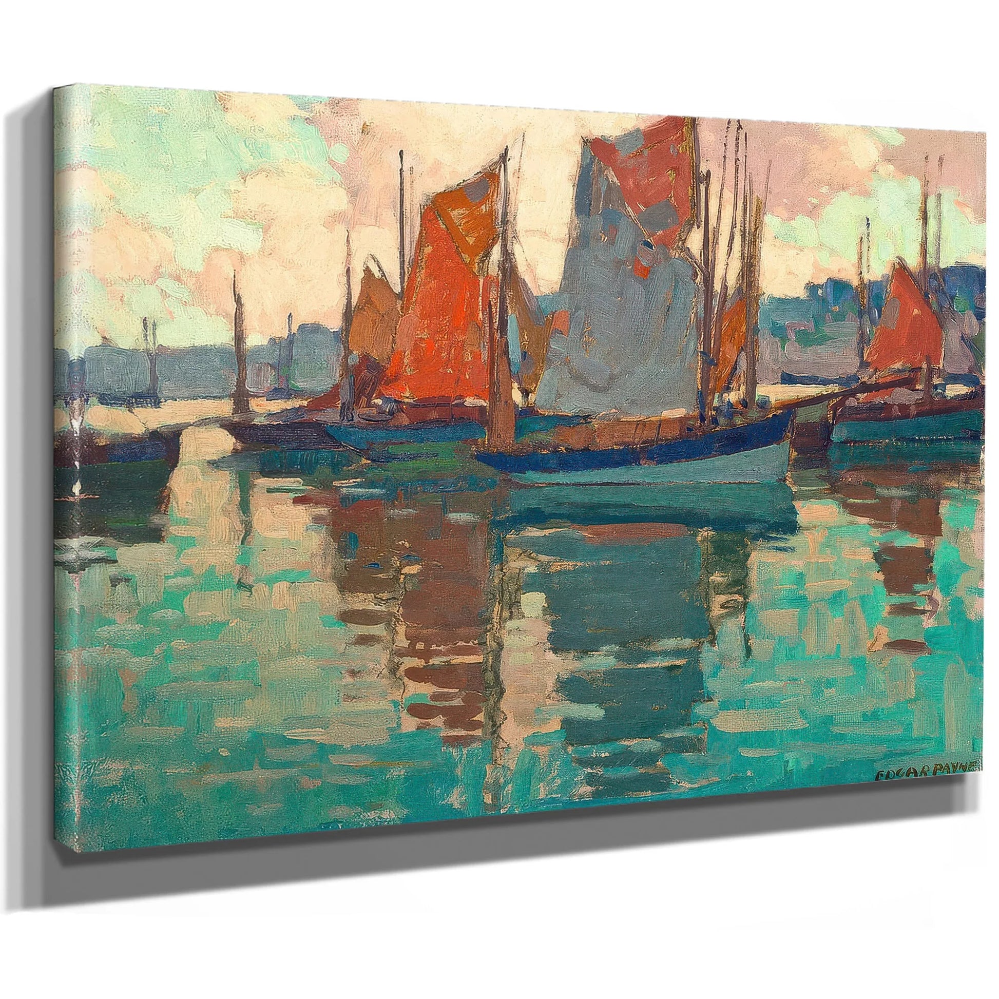 The Harbor, Douarnenez, France By Edgar Payne Fine Art Print