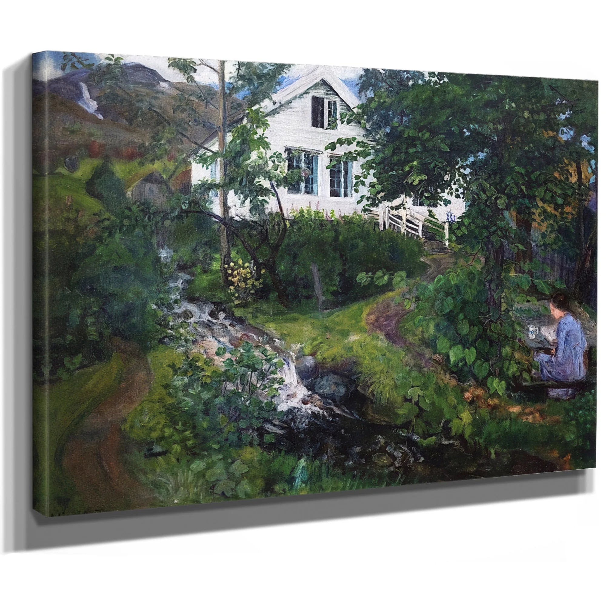 View Of The Parsonage By Nicolai Astrup Fine Art Print