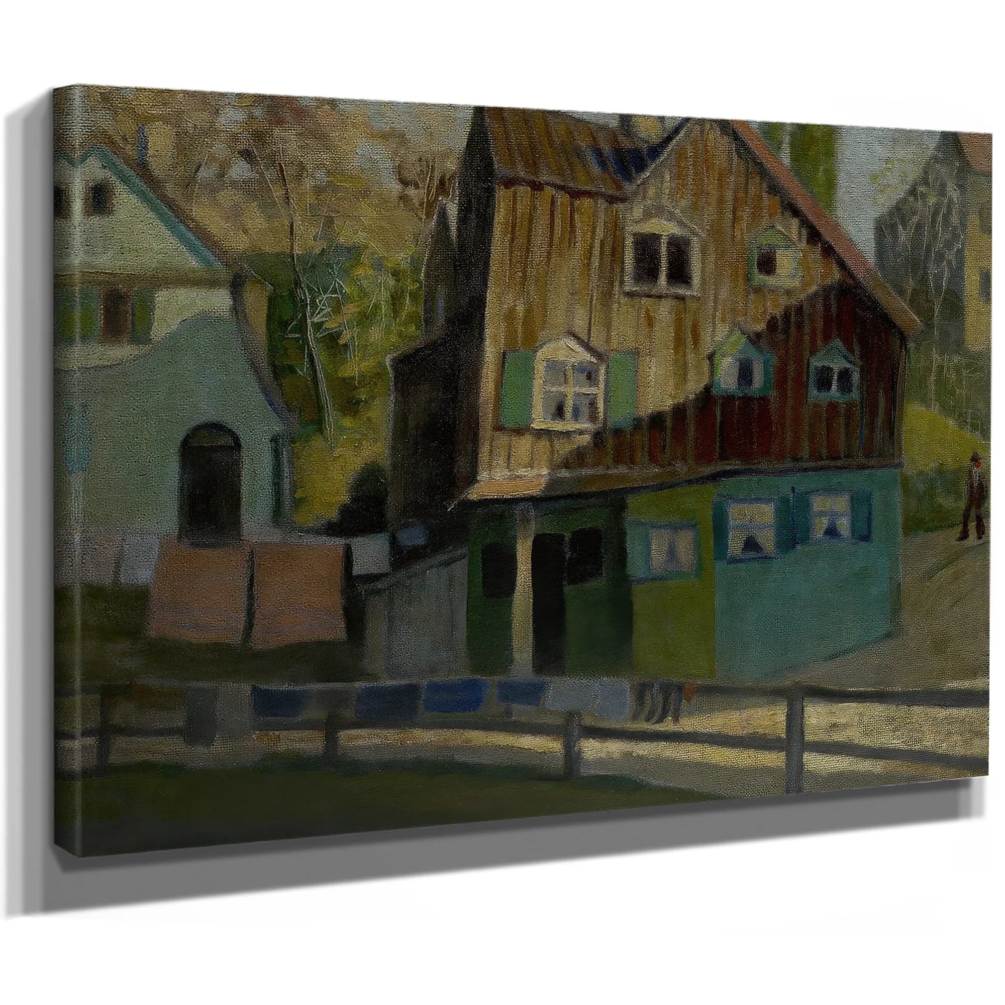 Red Bedding By Grant Wood Fine Art Print