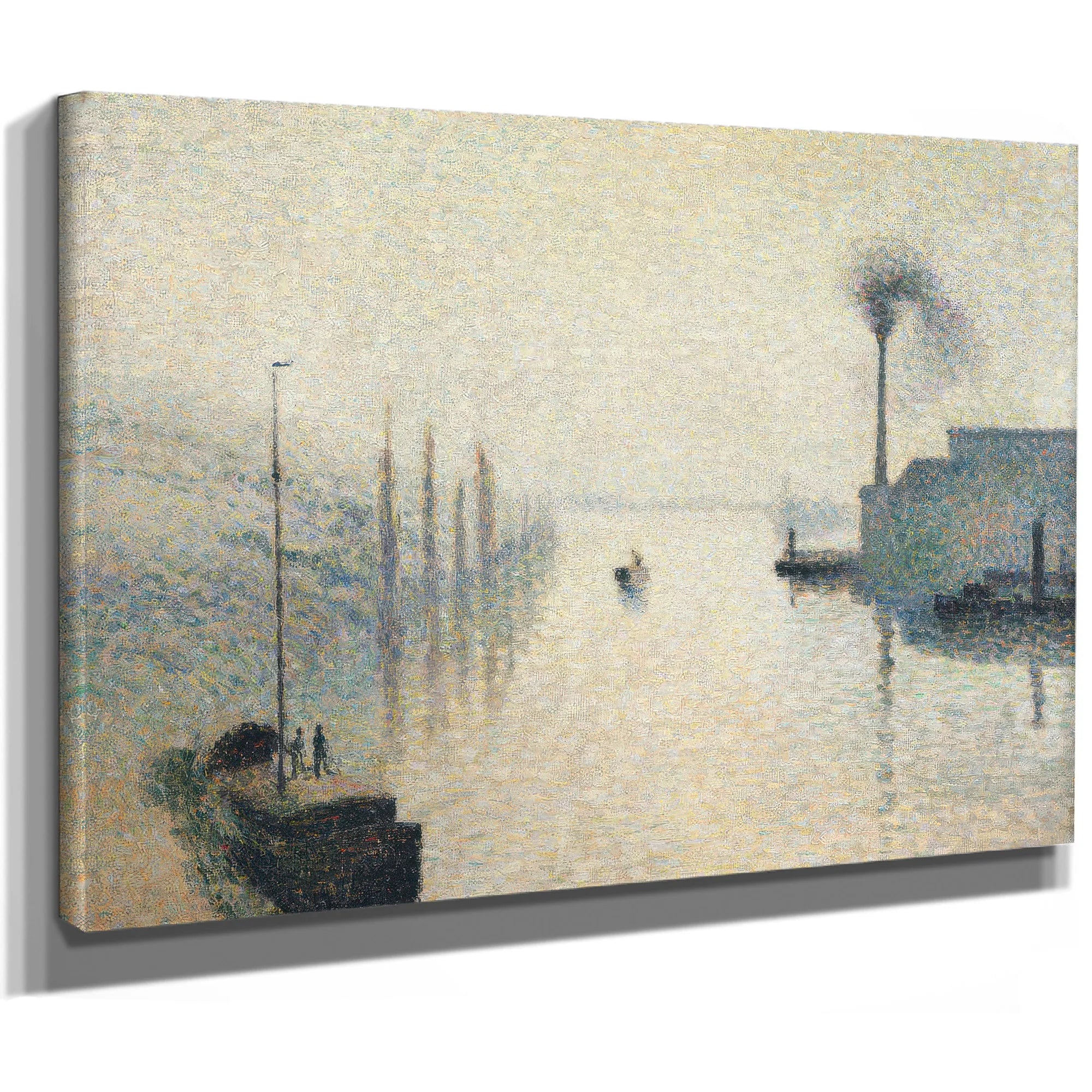 Li Le Lacroix Rouen The Effect Of Fog By Camille Pissarro Fine Art Print