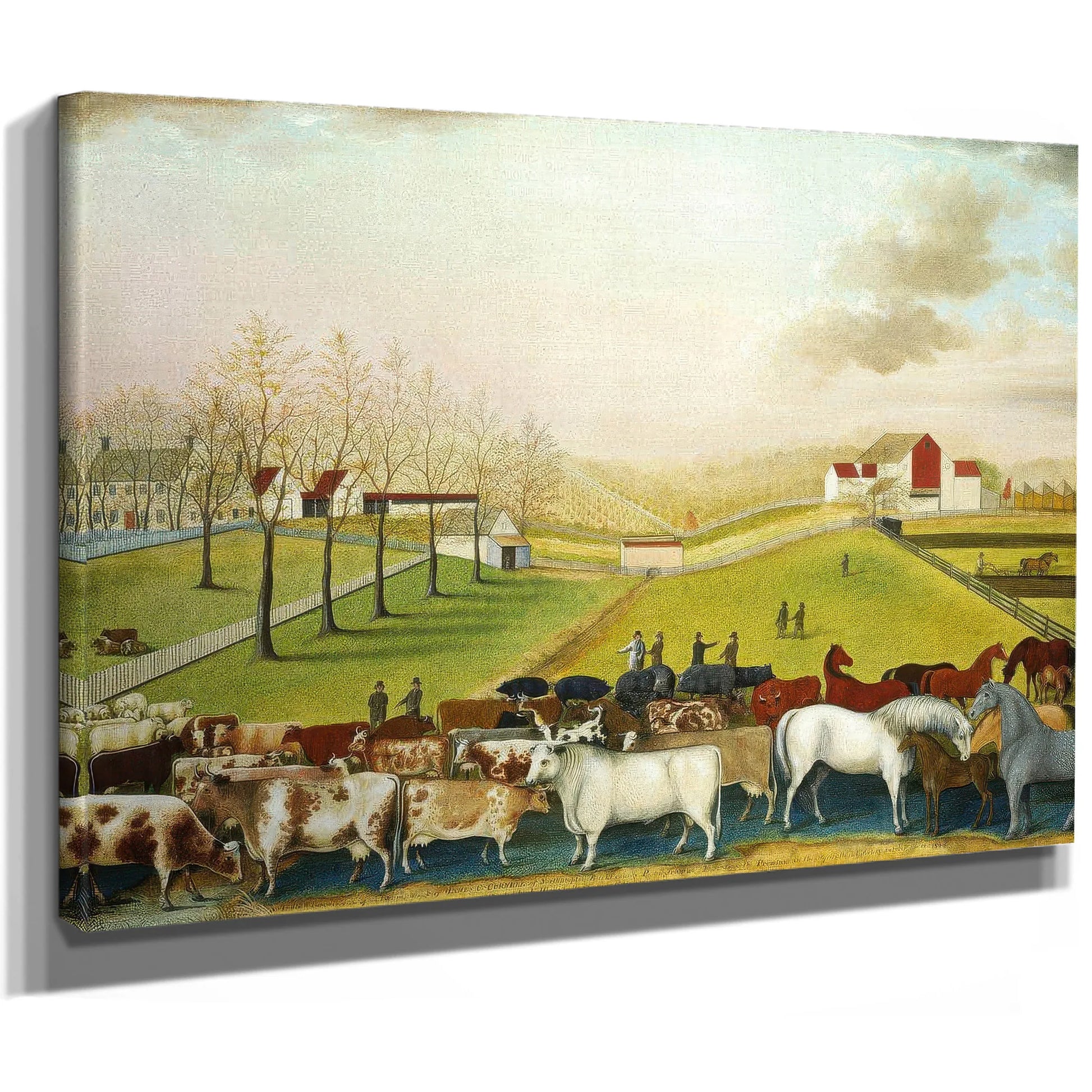 The Cornell Farm 1848 By Edward Hicks Fine Art Print