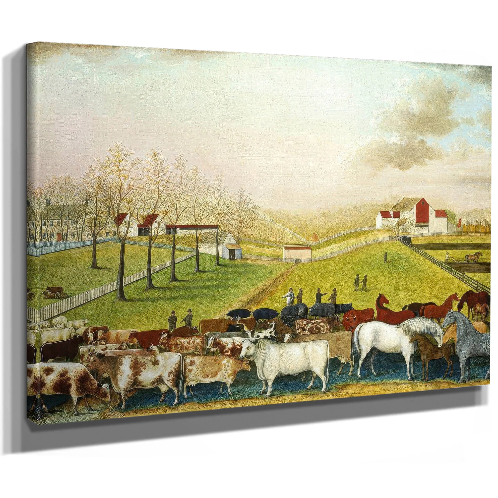The Cornell Farm 1848 By Edward Hicks Fine Art Print