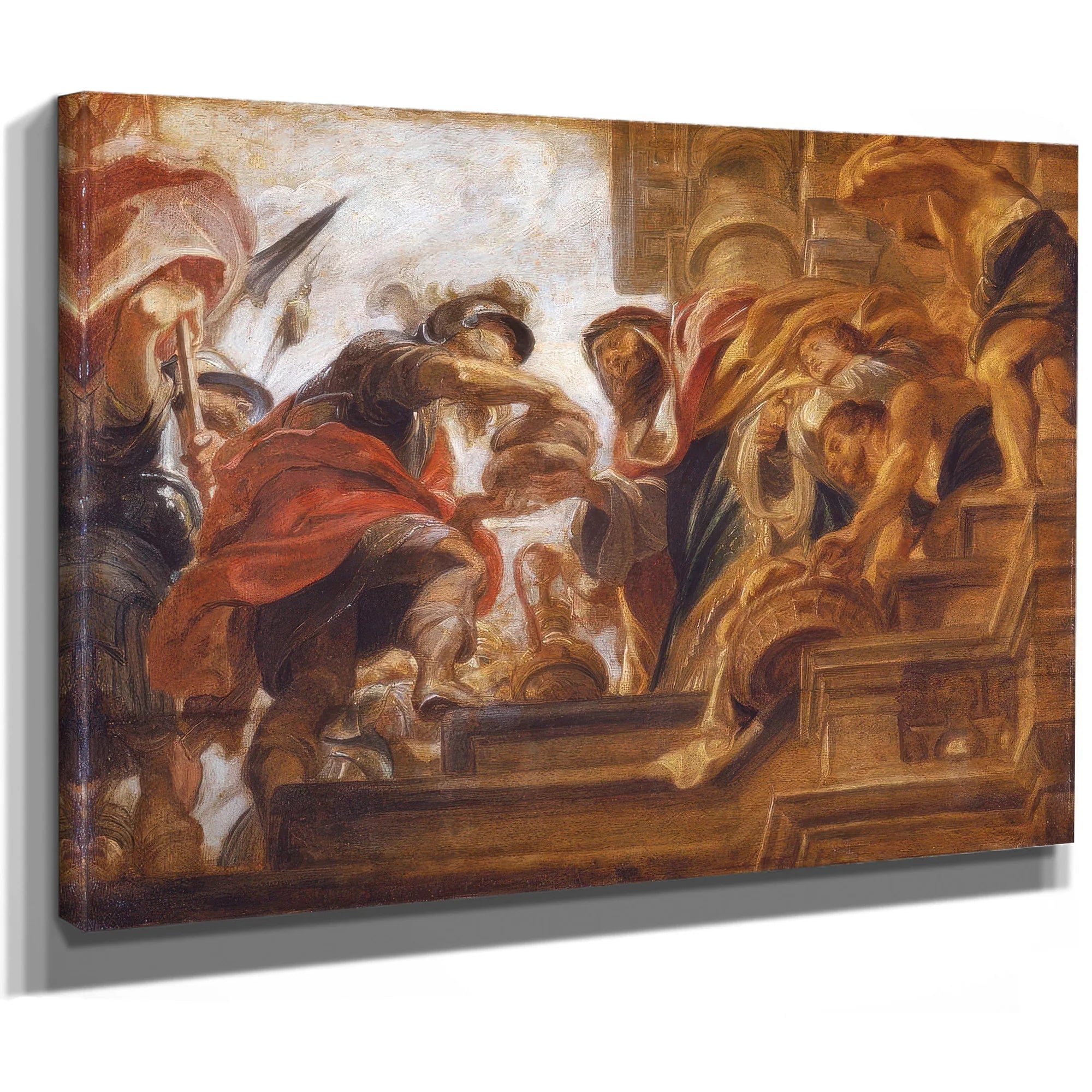 Abraham And Melchizedek By Peter Paul Rubens Fine Art Print