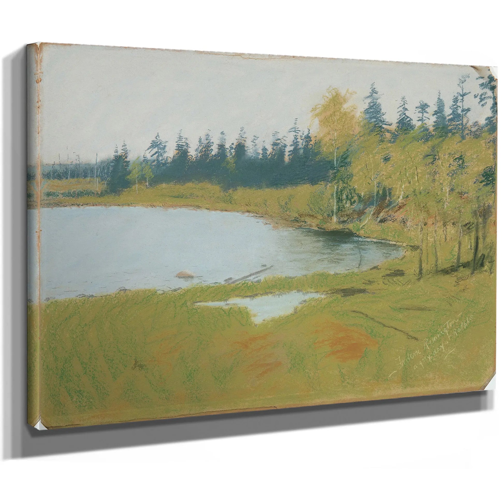 A Grey Day At Ralphs by Frederic Remington