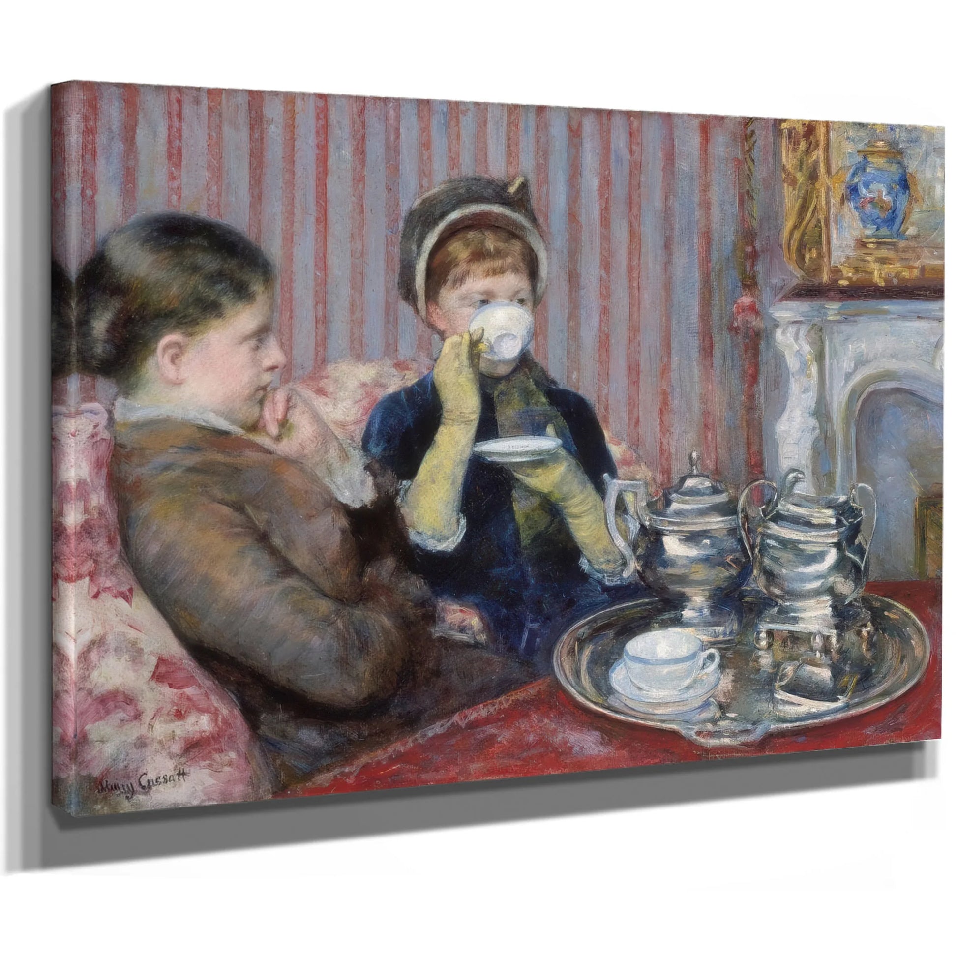 The Tea By Mary Cassatt Fine Art Print