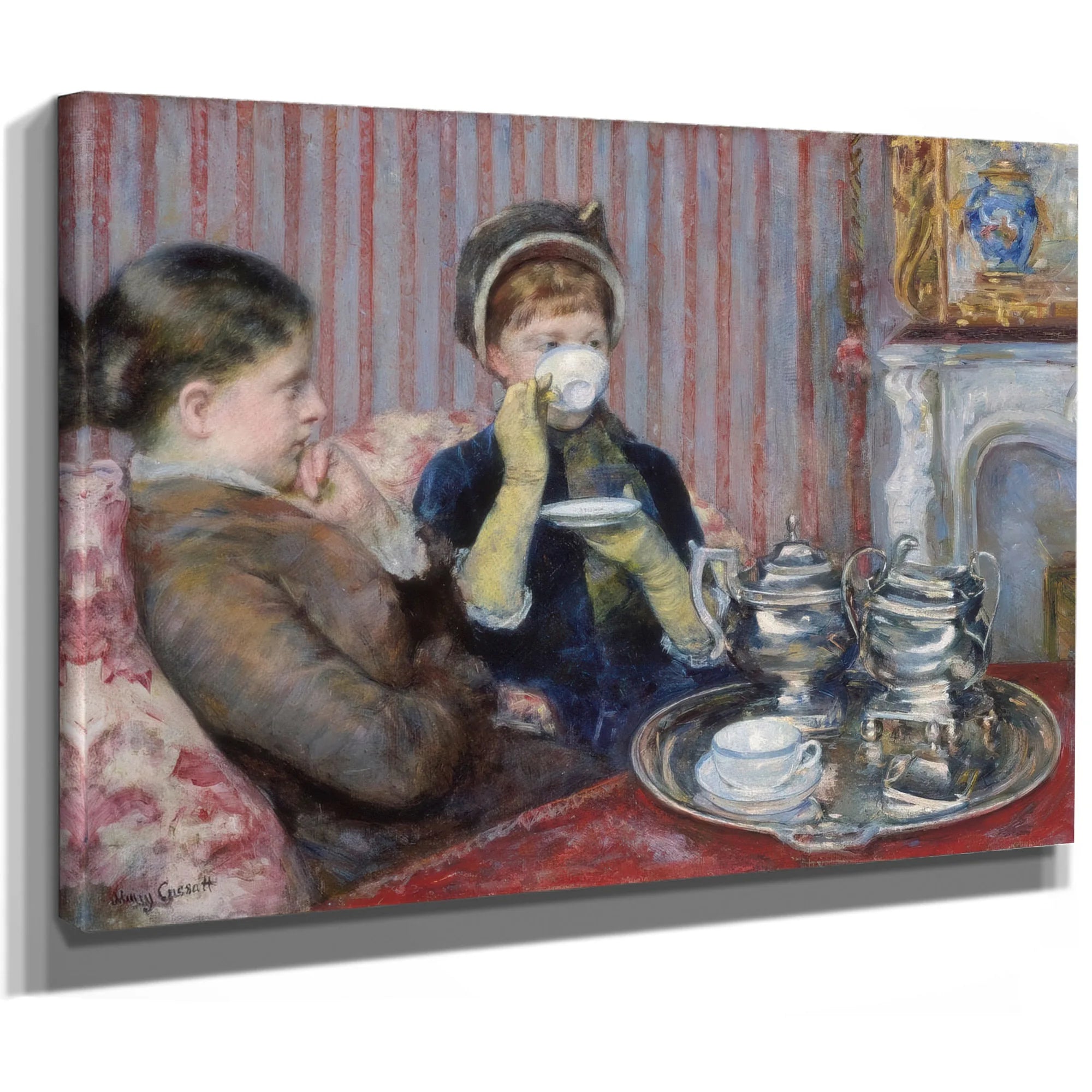 The Tea By Mary Cassatt Fine Art Print