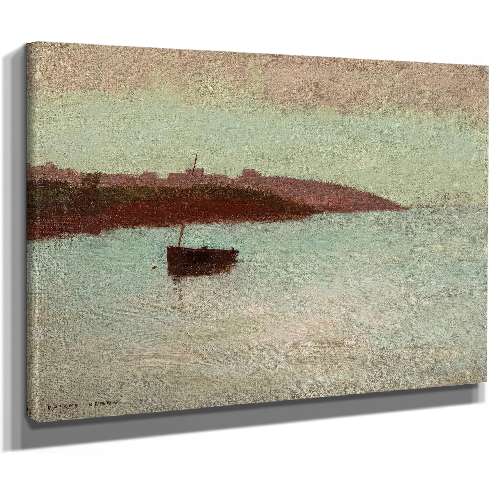 Fishing Boat By Odilon Redon Fine Art Print