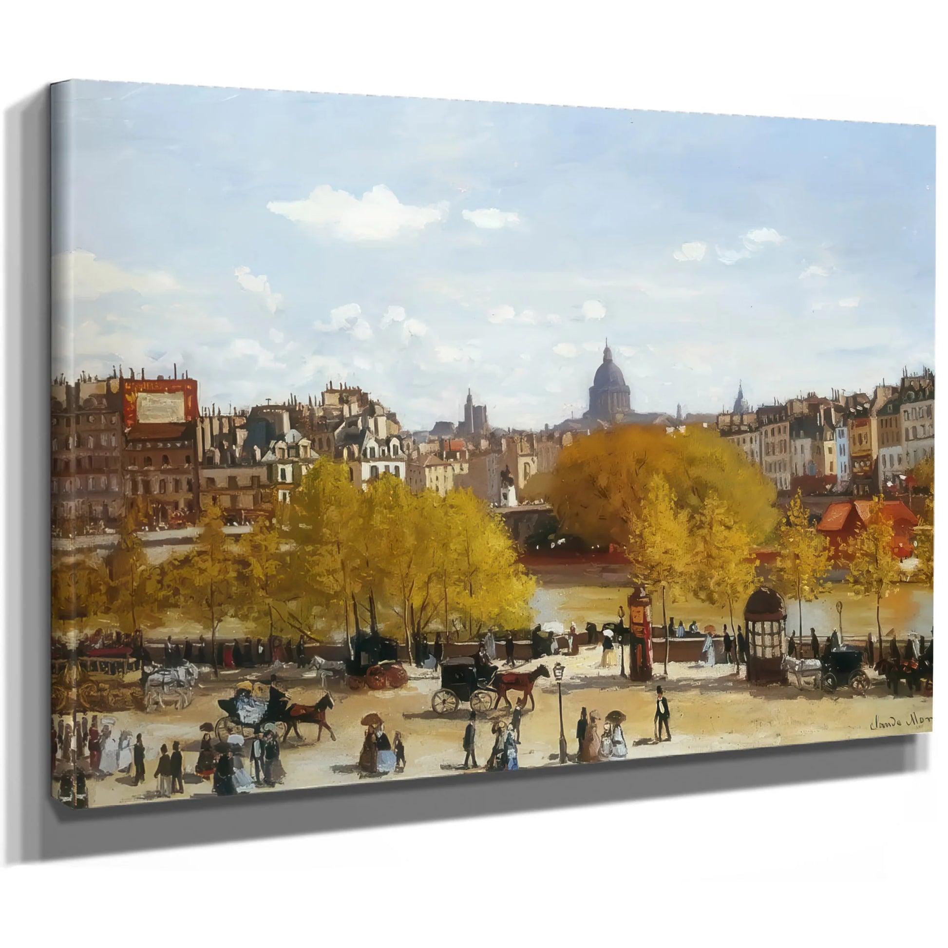 Quai Du Louvre 1867 By Claude Monet Fine Art Print