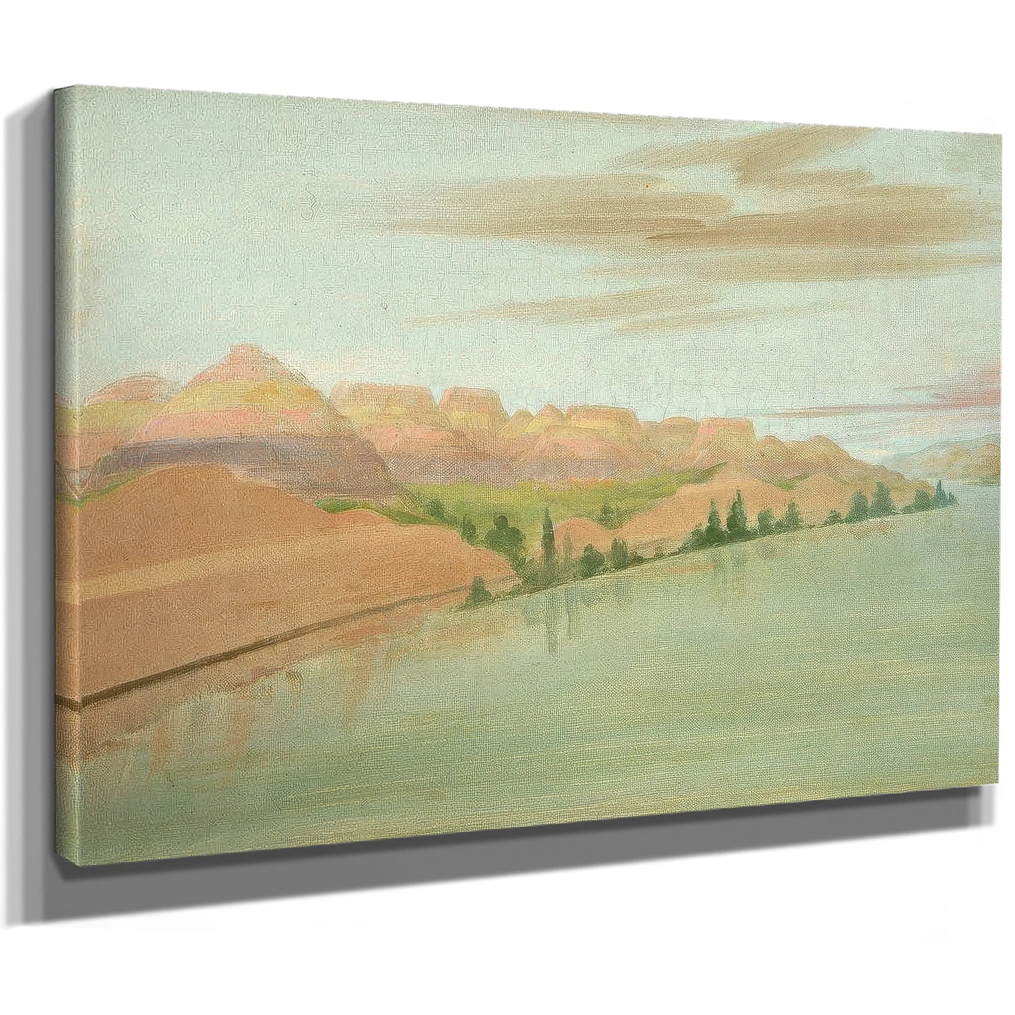 Beautiful Clay Bluffs, 1900 Miles Above St. Louis By George Catlin Fine Art Print