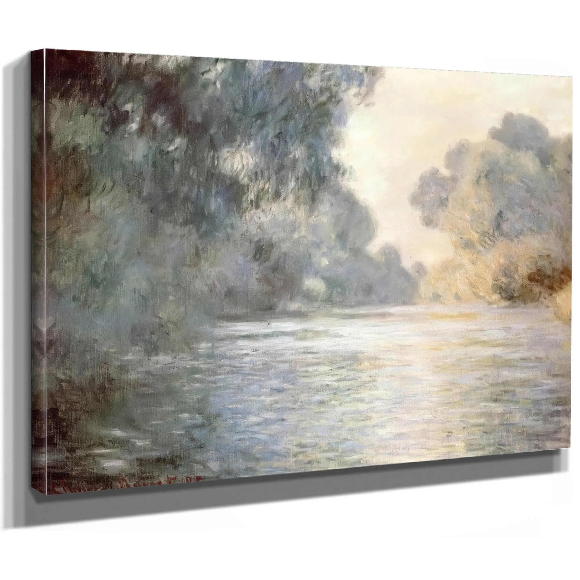 Arm Of The Seine At Giverny By Claude Monet Fine Art Print
