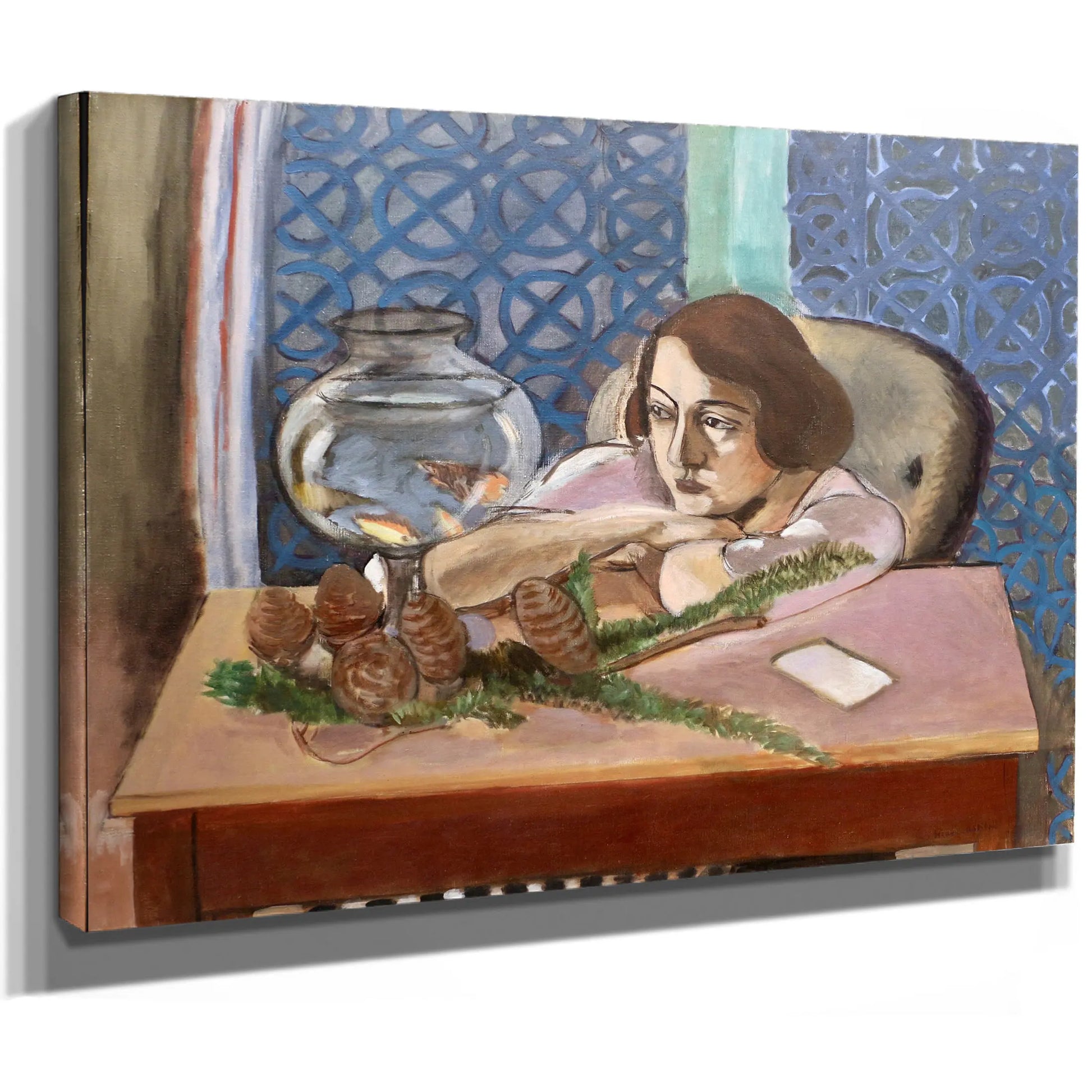 Woman Before An Aquarium 2 by Henri Matisse