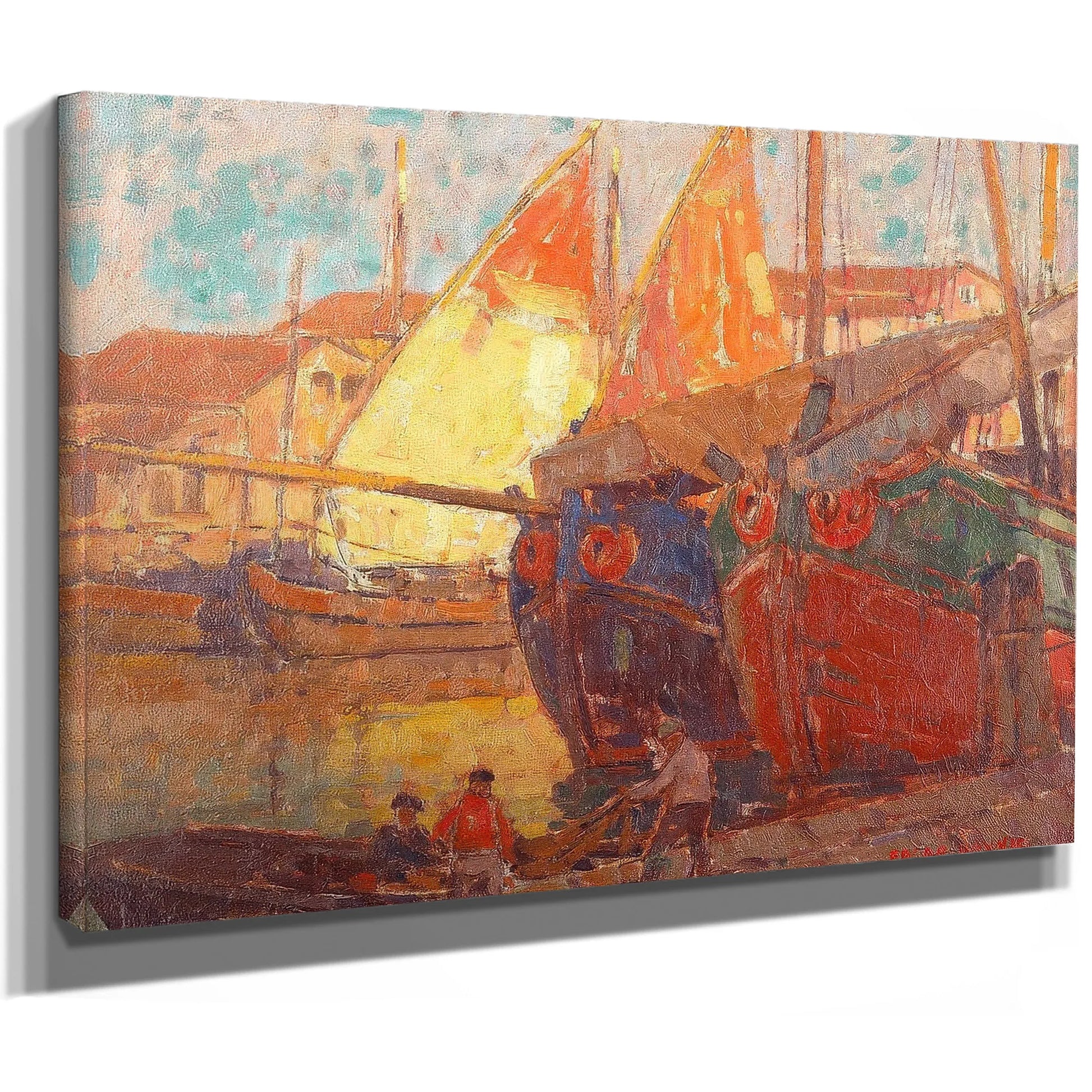 Tuna Boats By Edgar Payne Fine Art Print