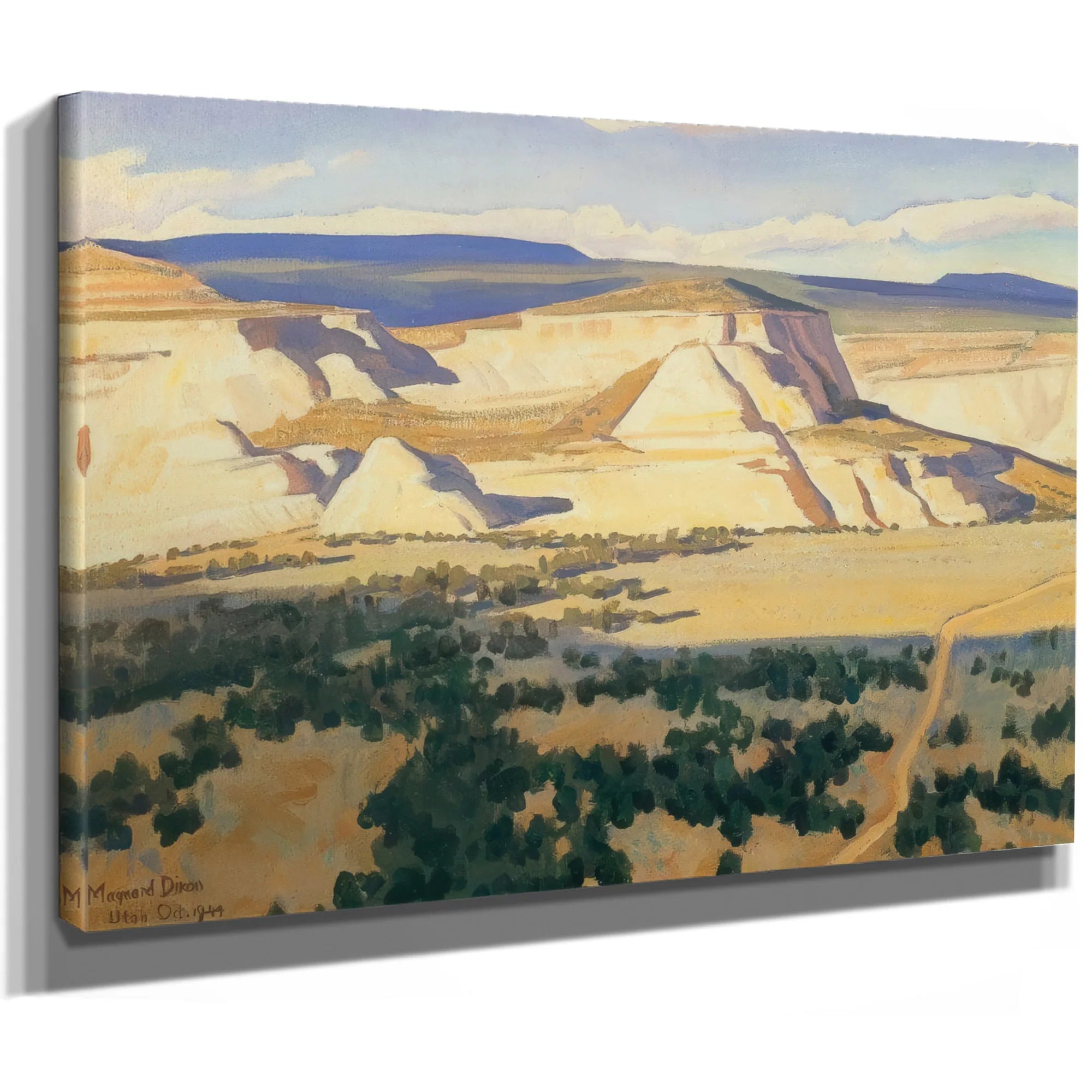 White Walled Valley By Maynard Dixon Fine Art Print
