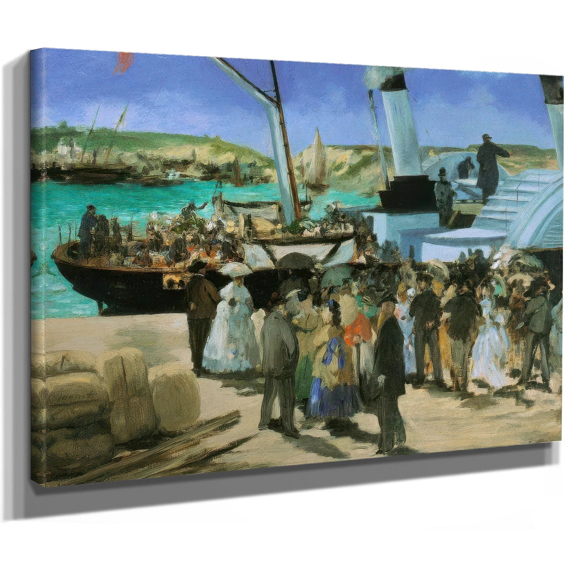 Folkestone Boat Boulogne By Edouard Manet Fine Art Print