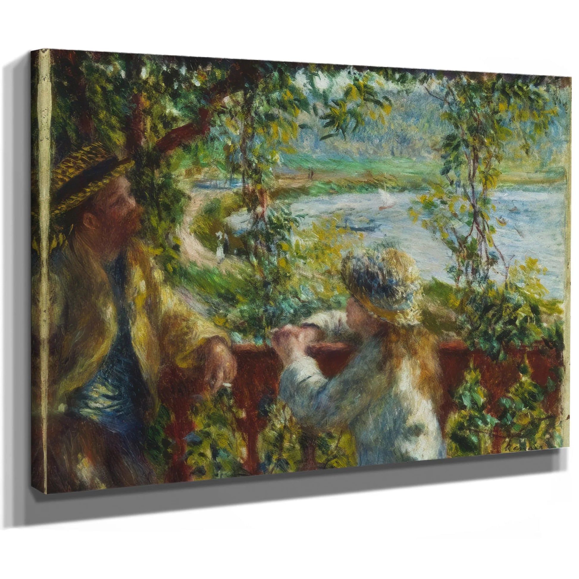 Near The Lake By Pierre August Renoir Fine Art Print