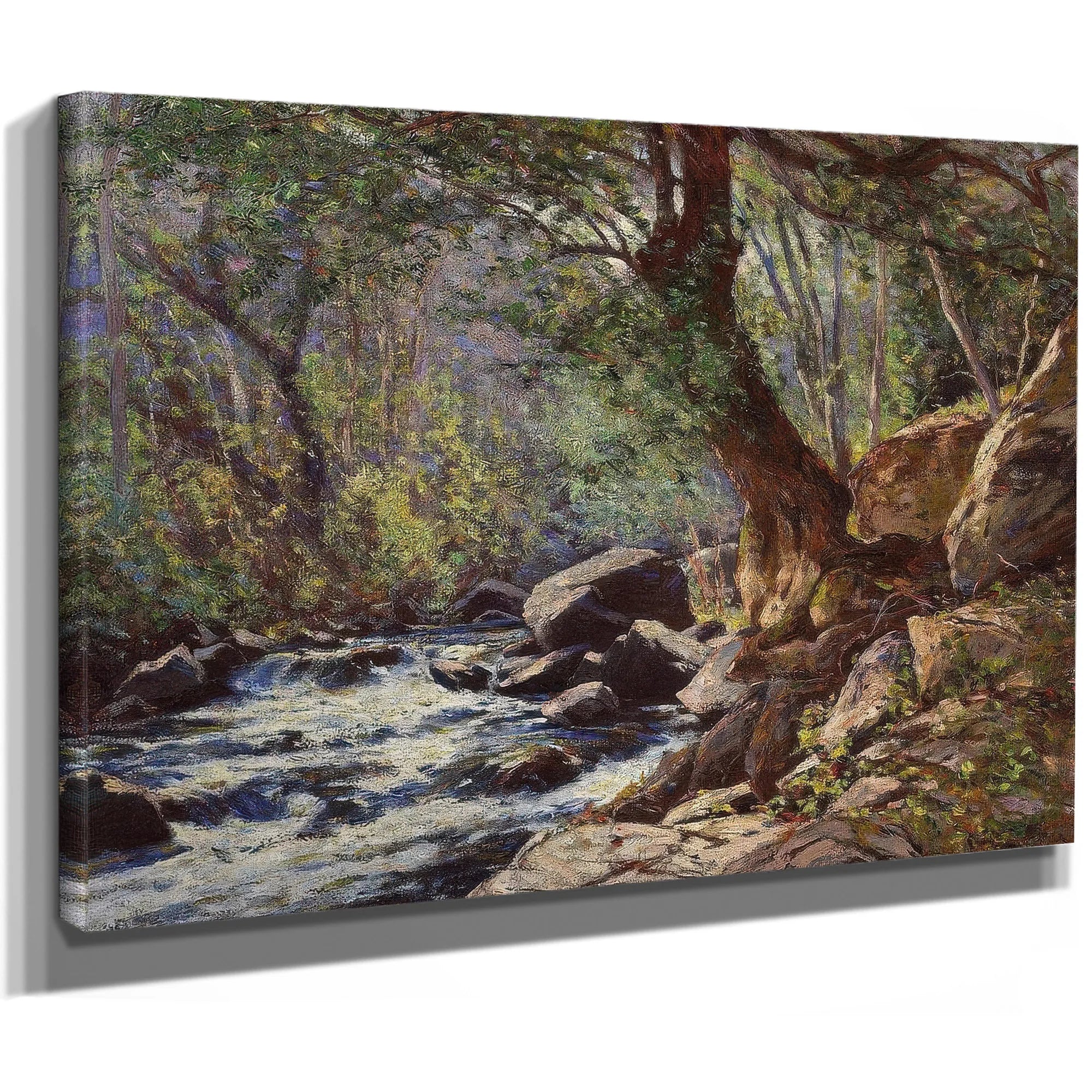 A Tranquil Stream In A Forest Interior By William Wendt Fine Art Print