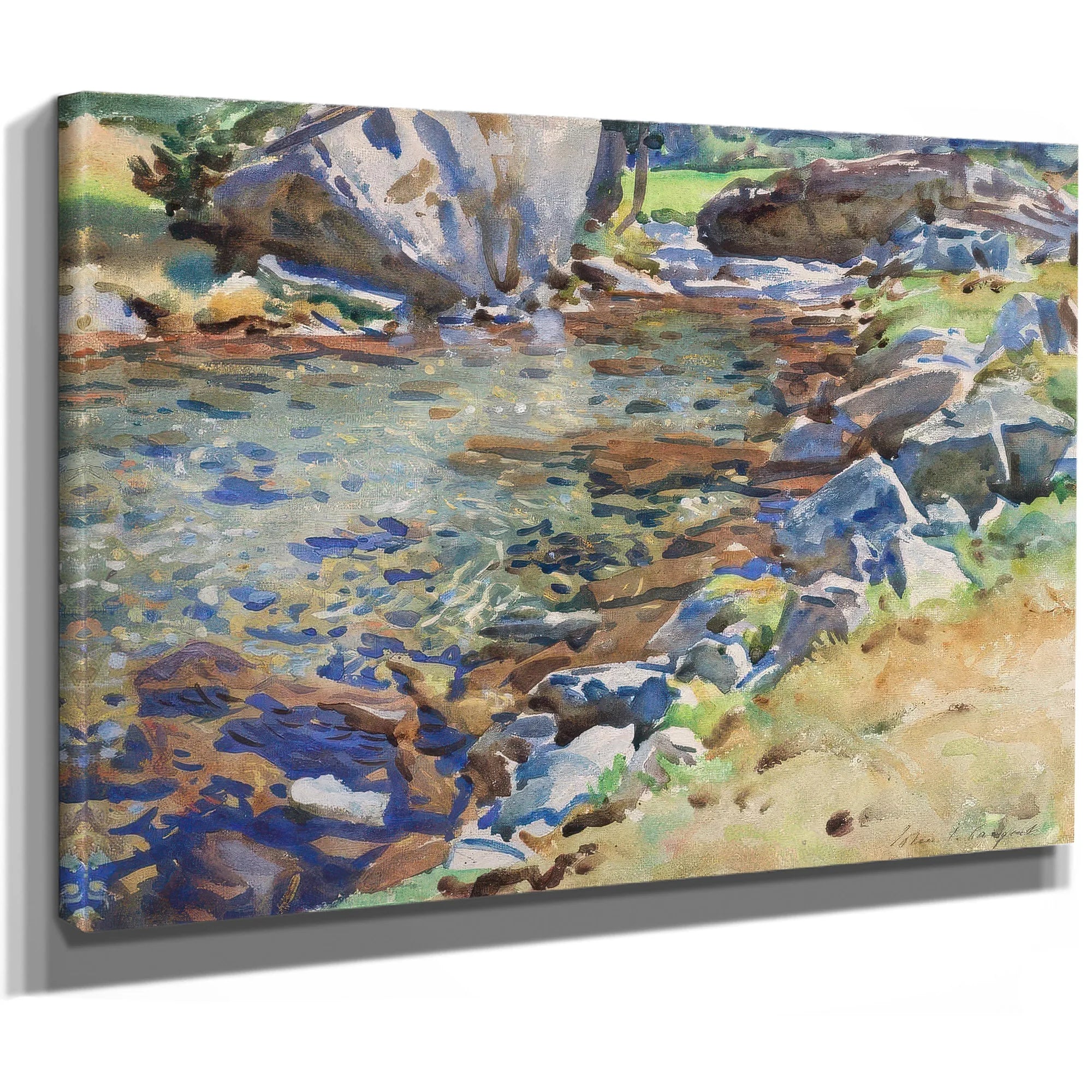 Brook Among Rocks By John Singer Sargent Fine Art Print