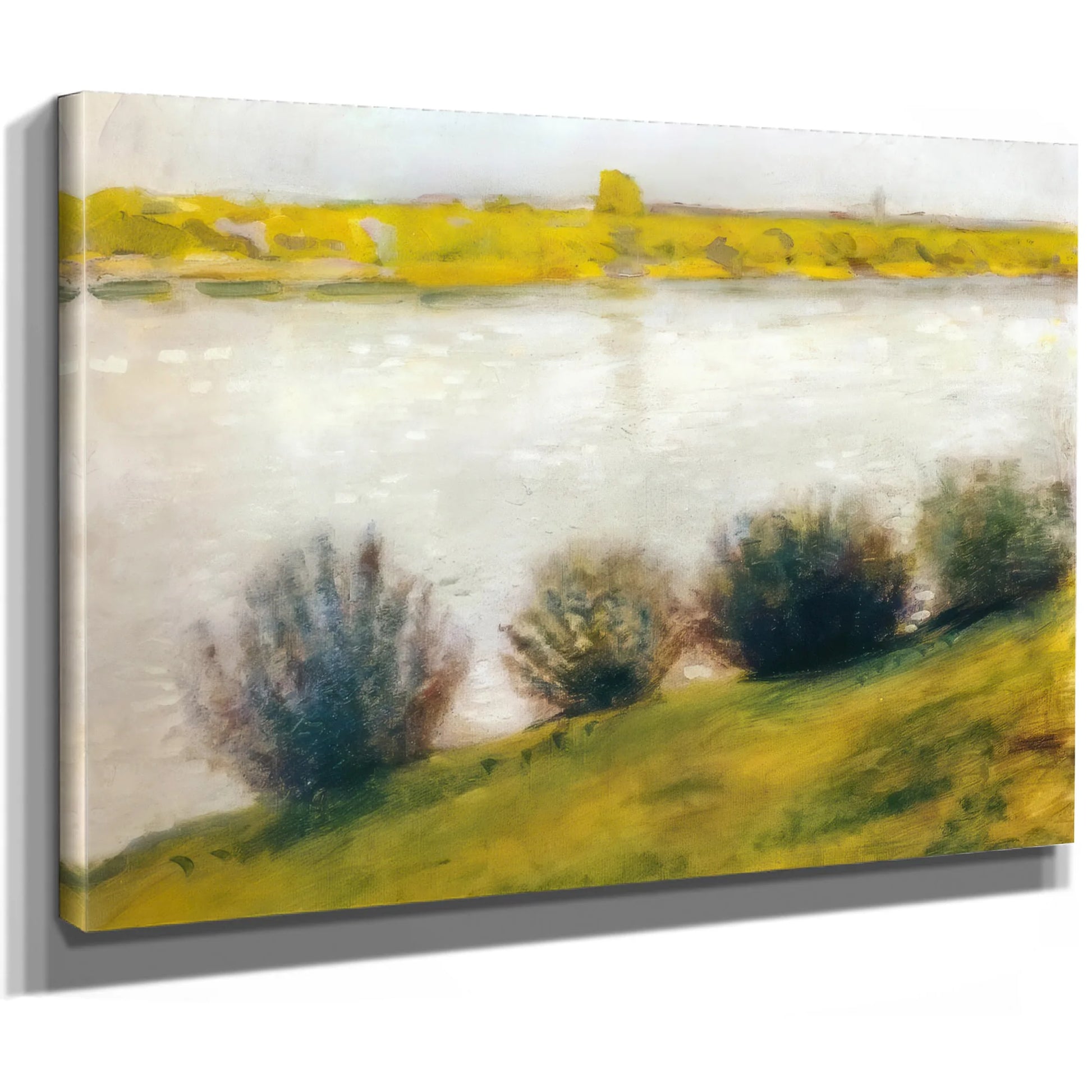 The Rhine In Hersel By August Macke Fine Art Print