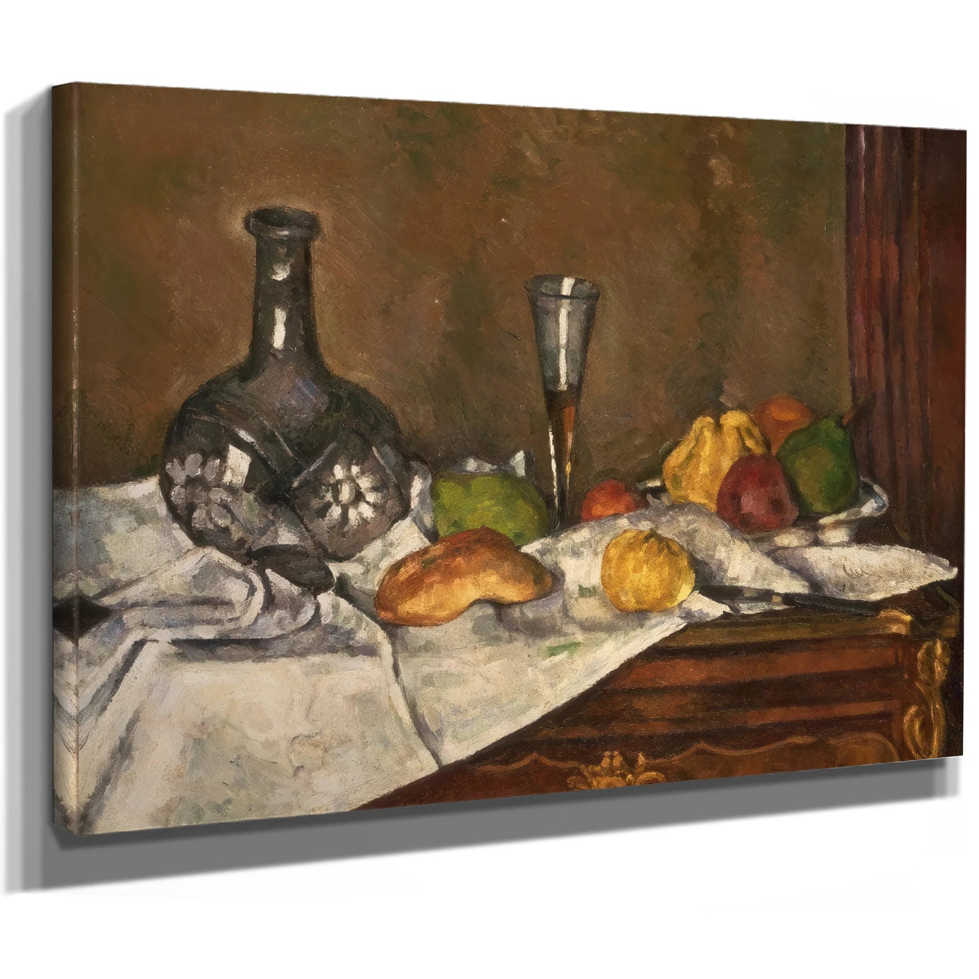 Still Life With A Dessert By Paul Cezanne Fine Art Print