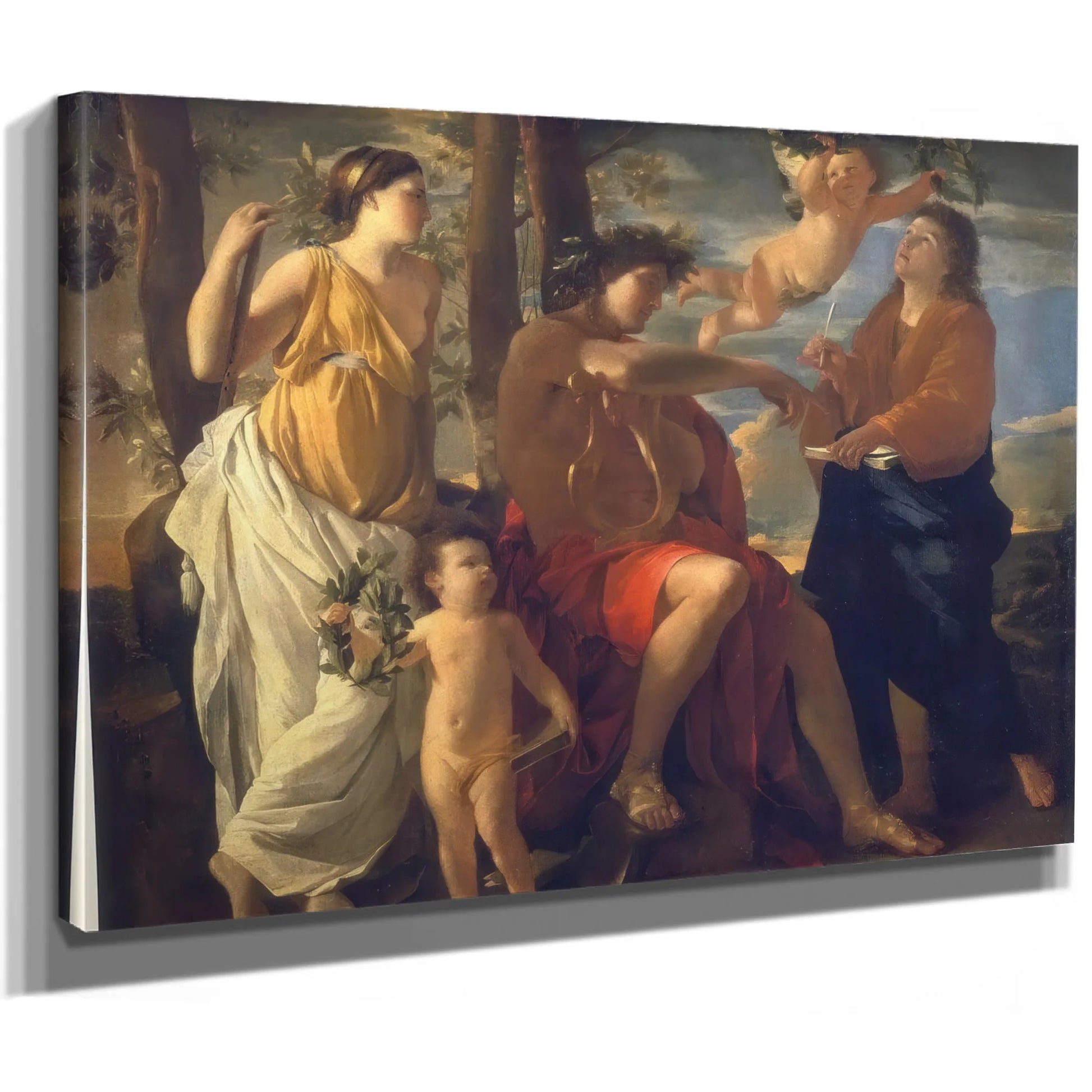 The Inspiration Of The Poet By Nicholas Poussin Fine Art Print