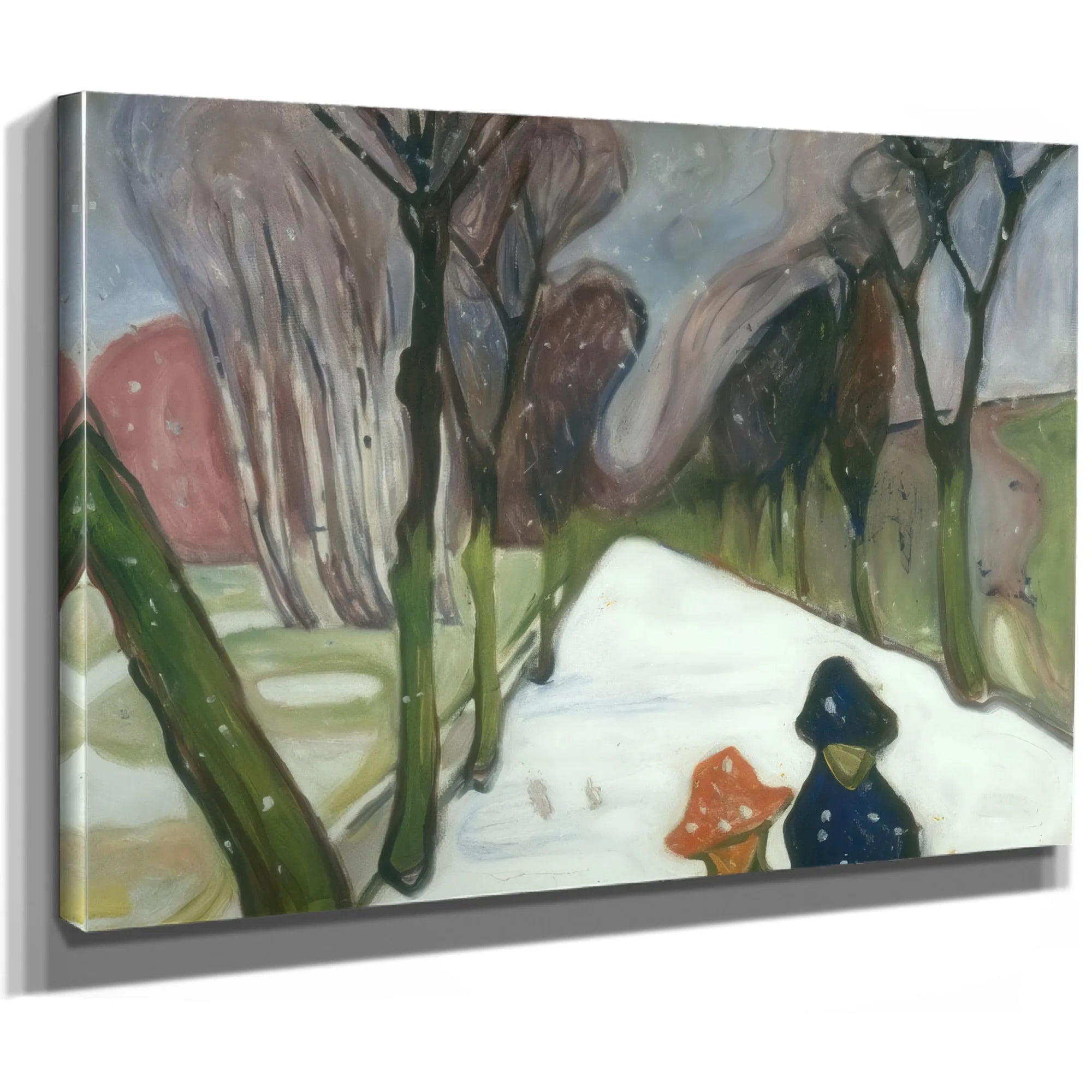 Snow Falling In The Lane 1906 By Edvard Munch Fine Art Print