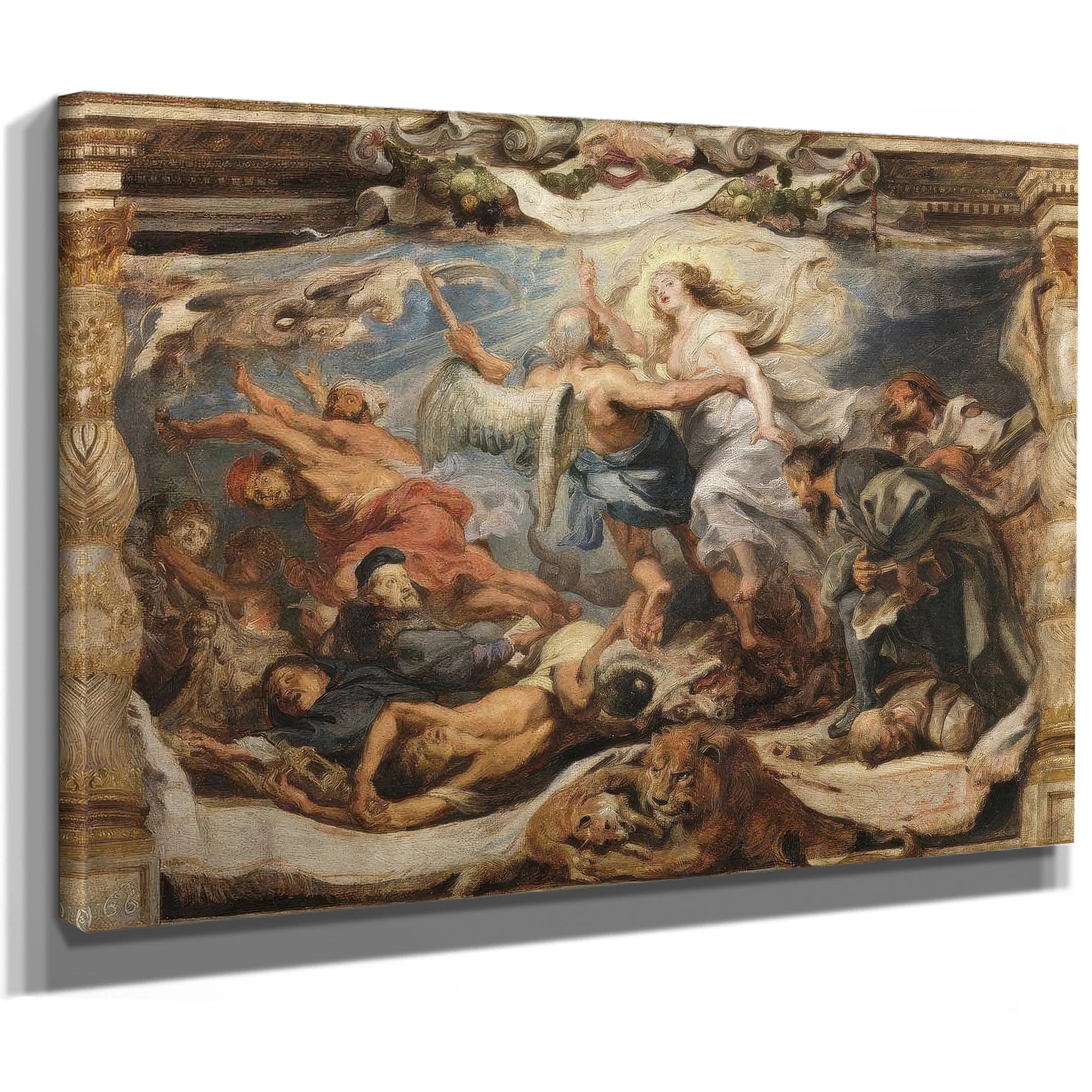 The Triumph Of Truth Over Heresy By Peter Paul Rubens Fine Art Print