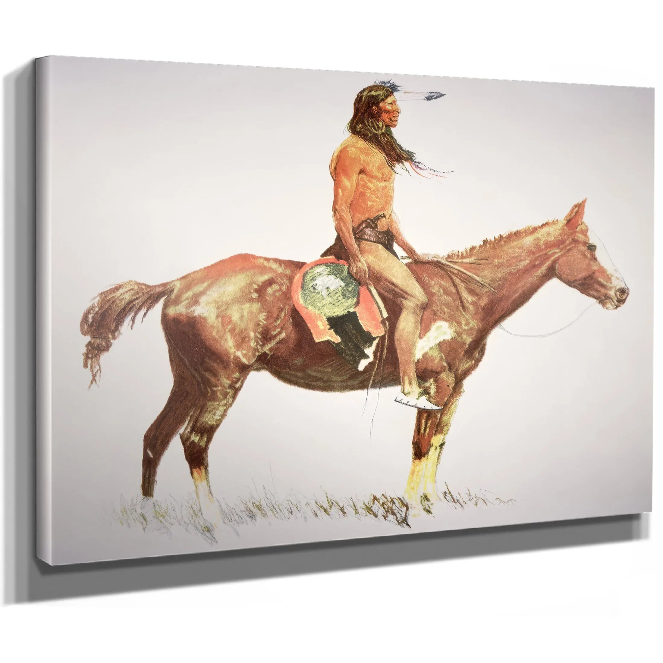 A Cheyenne Brave by Frederic Remington