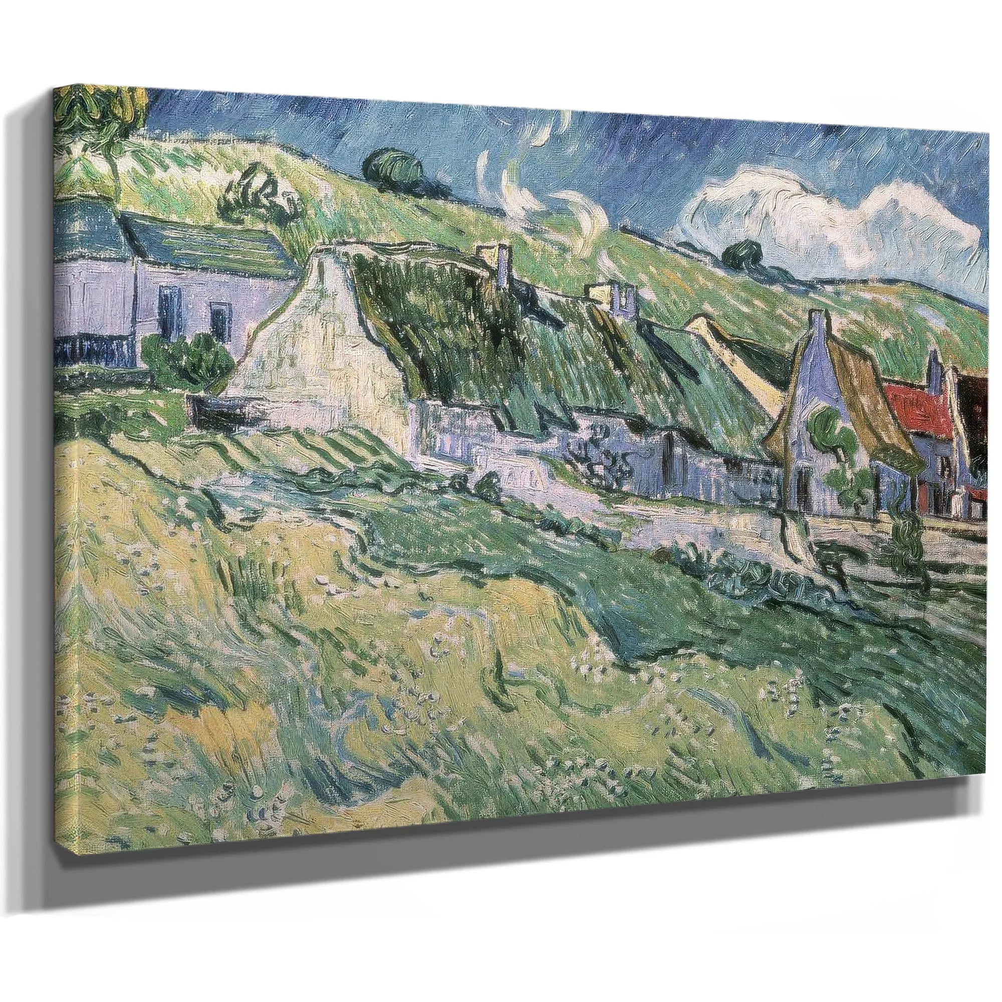 Cottages At Auvers Sur Oise By Vincent Van Gogh Fine Art Print