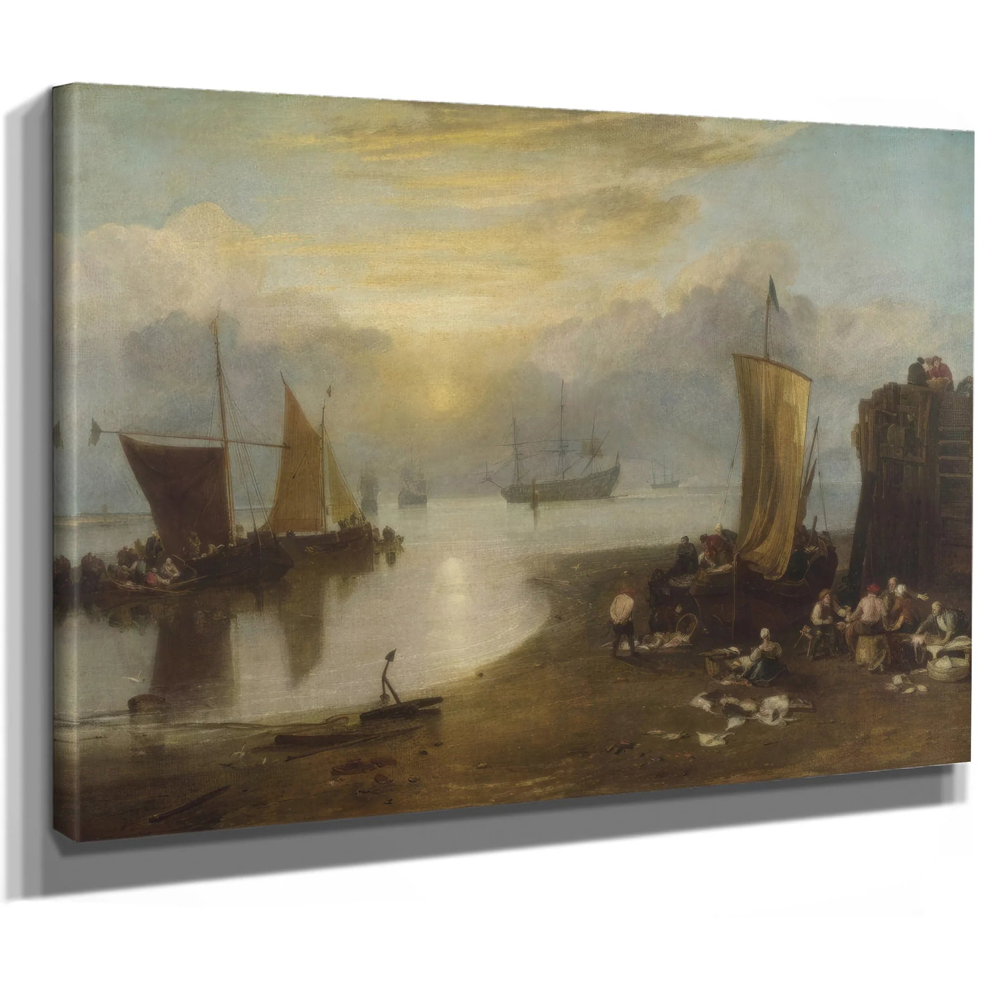 Sun Rising Through Vapour By Joseph Mallord William Turner Fine Art Print