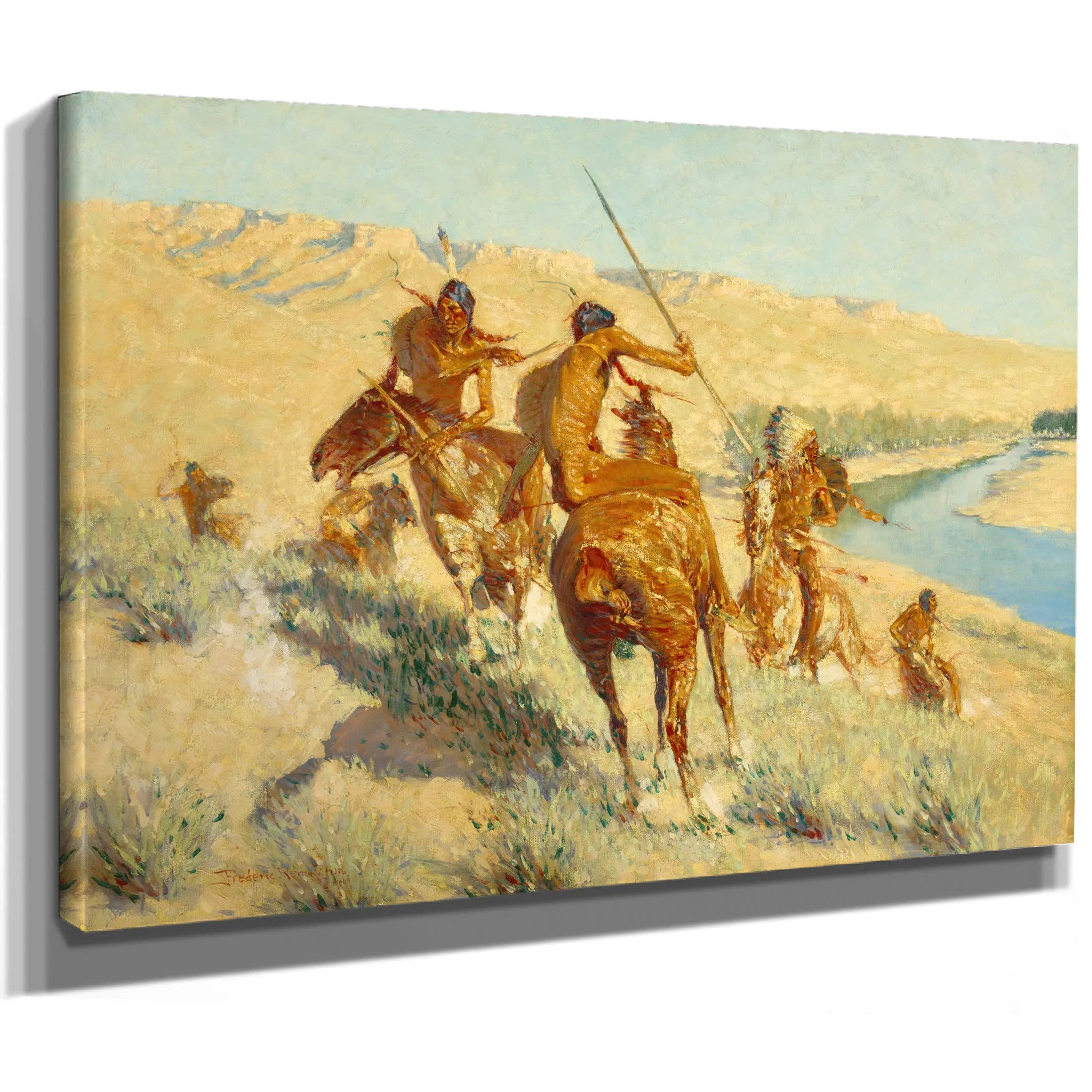 Episode Of The Buffalo Gun by Frederic Remington