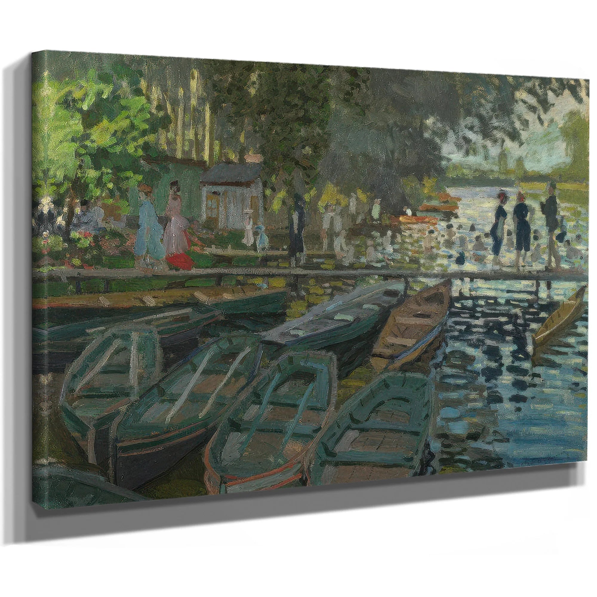 Monet Bathers At La Grenouille Re By Claude Monet Fine Art Print