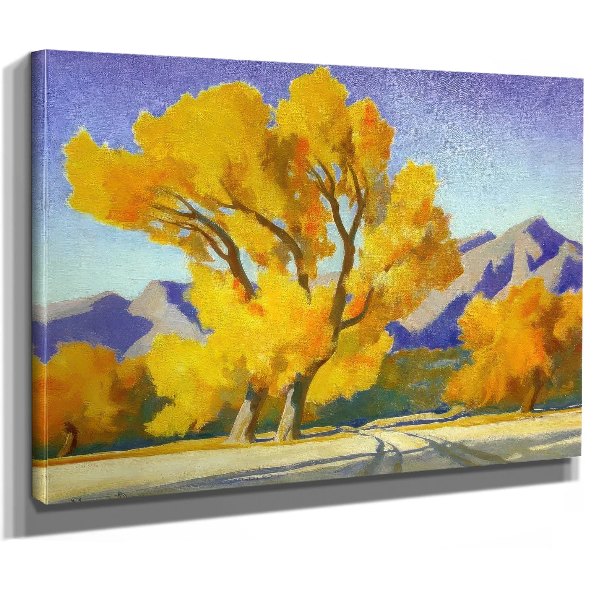 Desert Cottonwoods By Maynard Dixon Fine Art Print