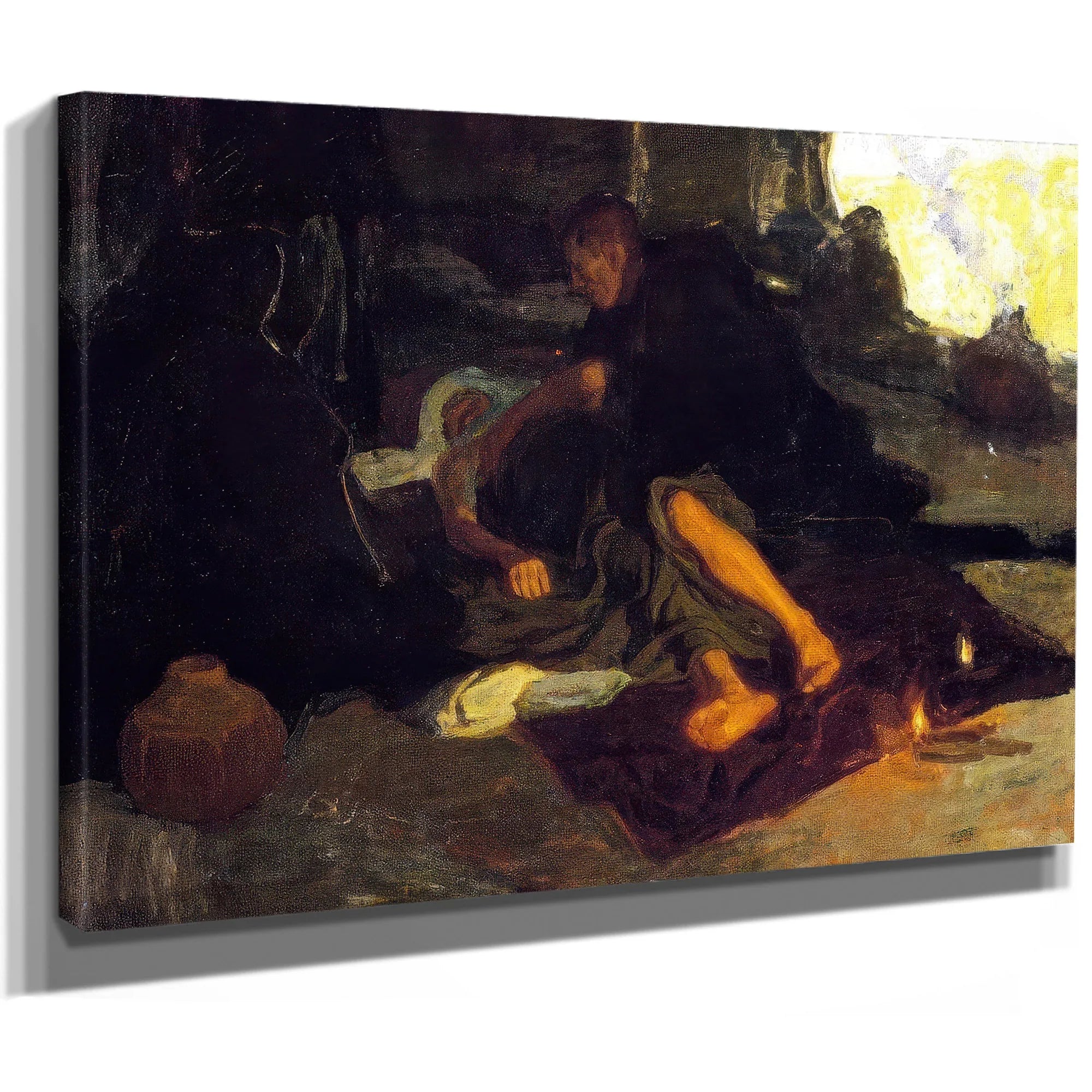 Job And His Three Friends By Henry Ossawa Tanner Fine Art Print
