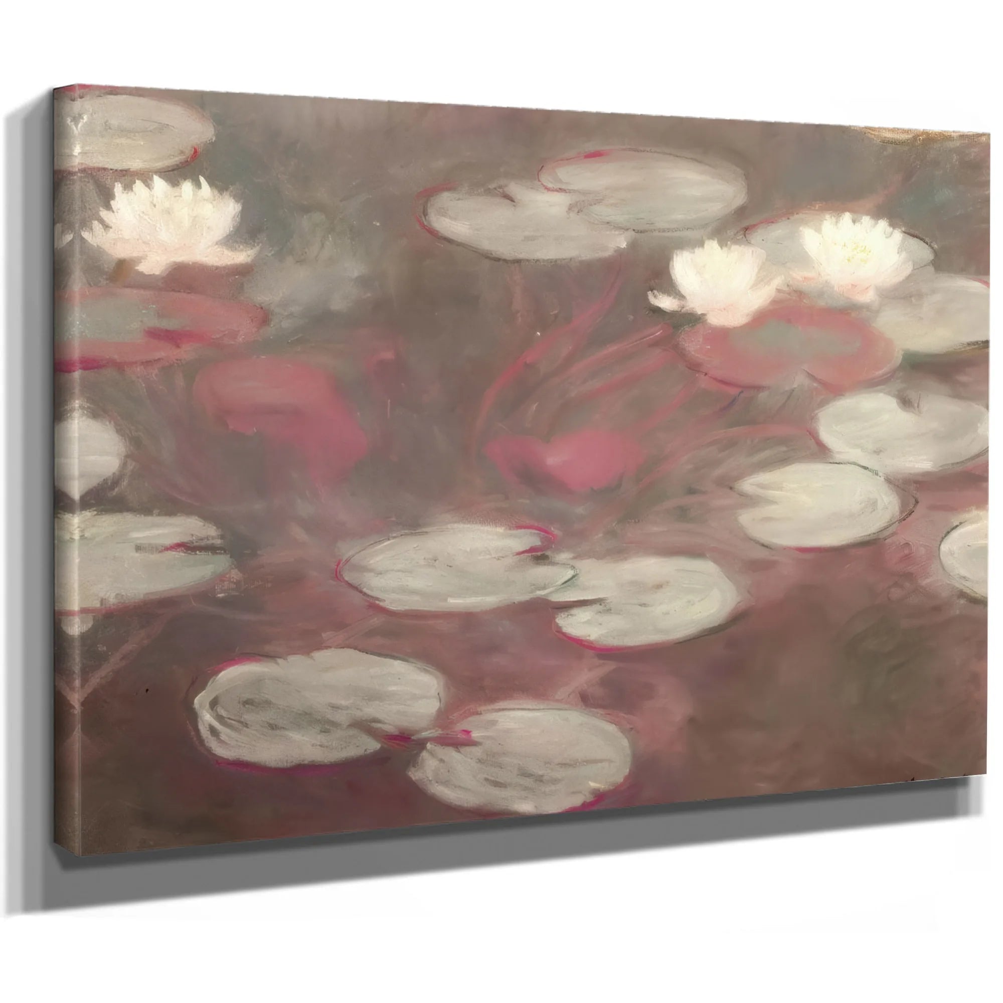 Pink Water Liies By Claude Monet Fine Art Print