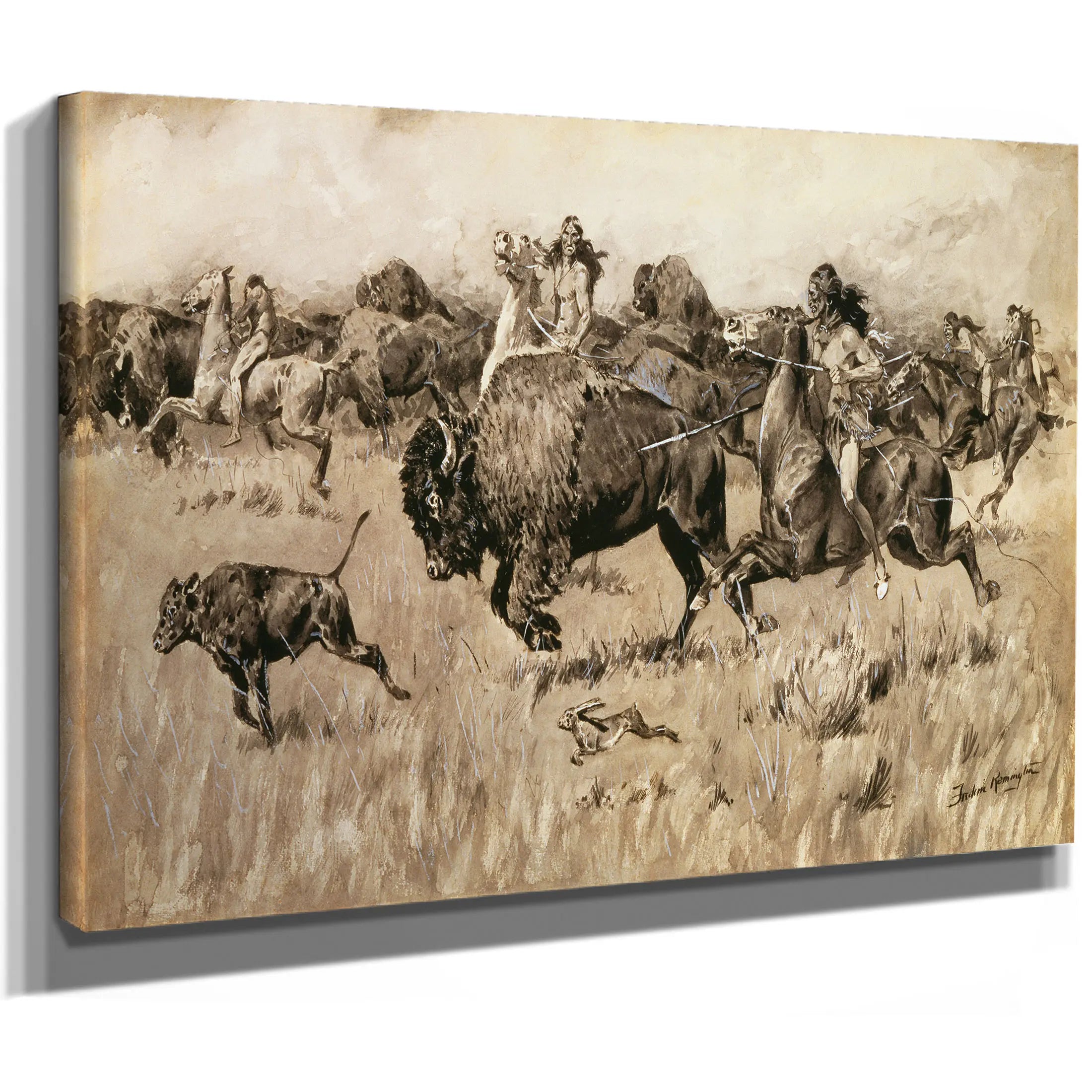 Her Calf by Frederic Remington