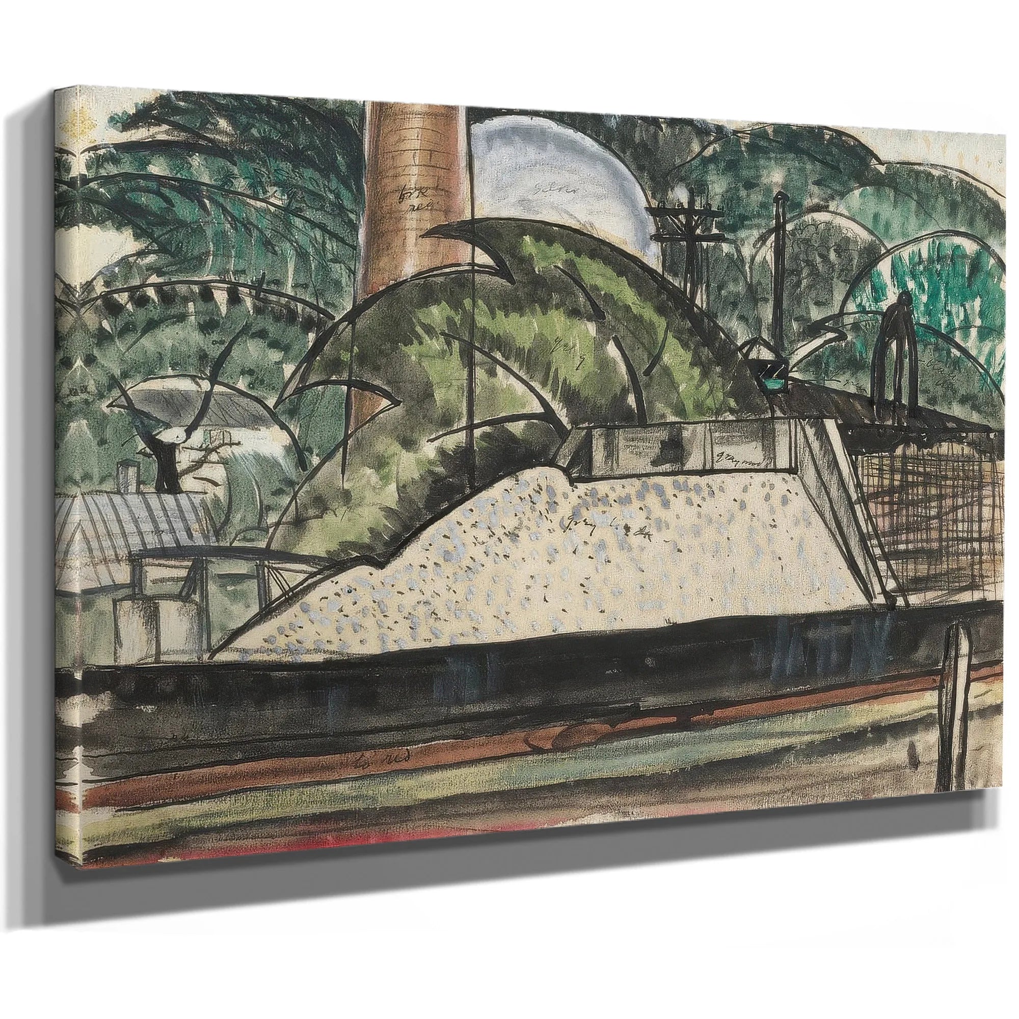 Power House Dock By Arthur Dove Fine Art Print