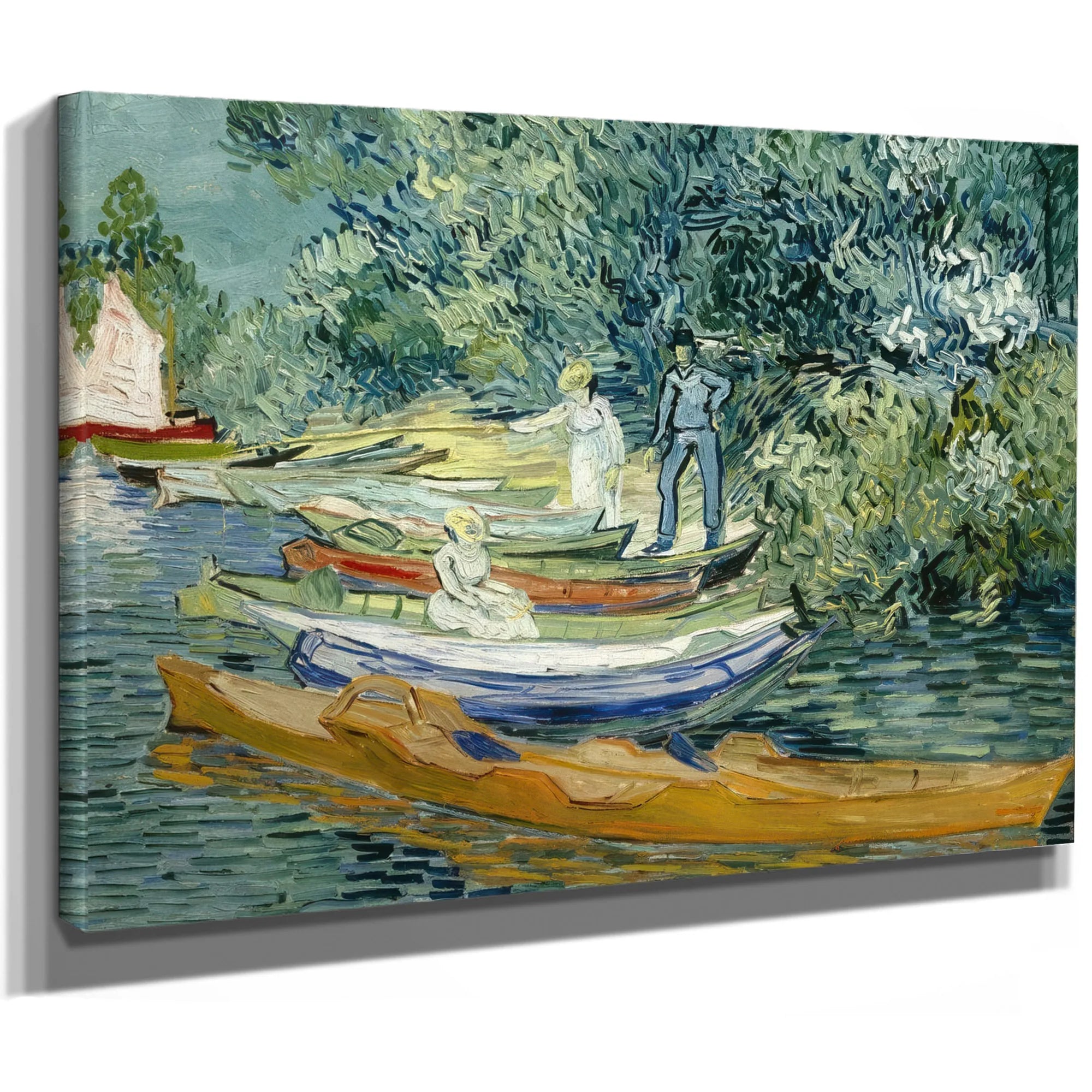 Bank Of The Oise At Auvers By Vincent Van Gogh Fine Art Print