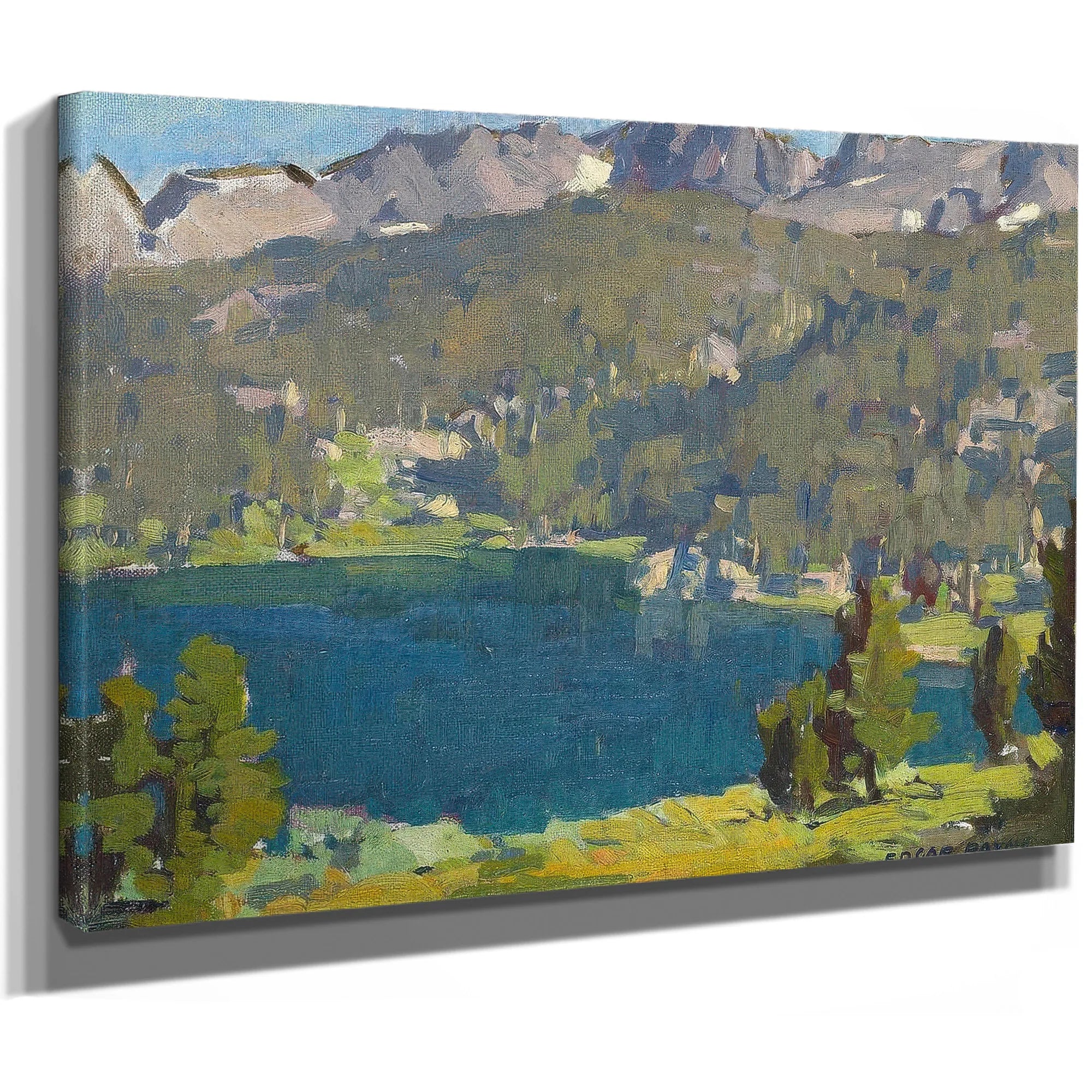 High Sierra Lake Scene By Edgar Payne Fine Art Print