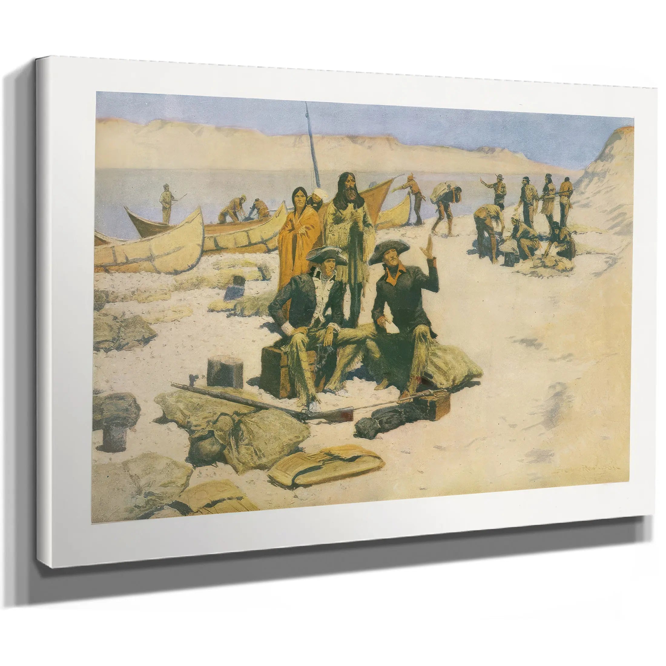 Lewis And Clark From Colliers Magazine Pub  by Frederic Remington