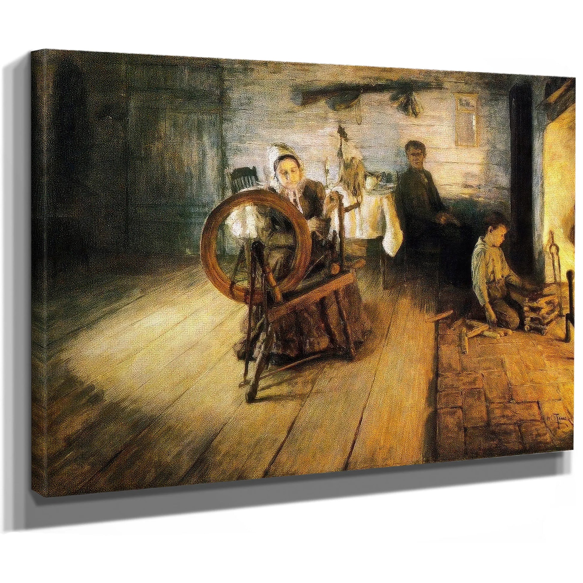 Spinning By Firelight The Boyhood Of George Washington Gray By Henry Ossawa Tanner Fine Art Print