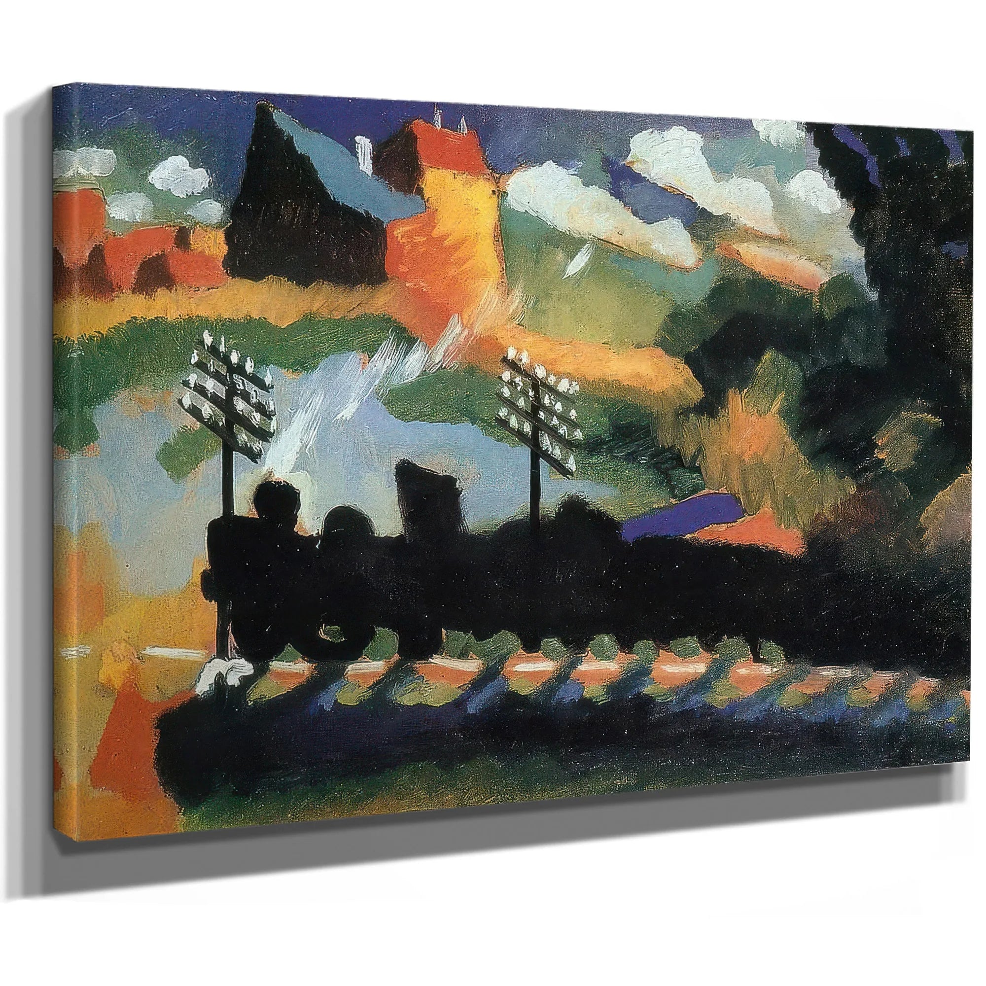 Murnau View With Railway And Castle By Wassily Kandinsky Fine Art Print