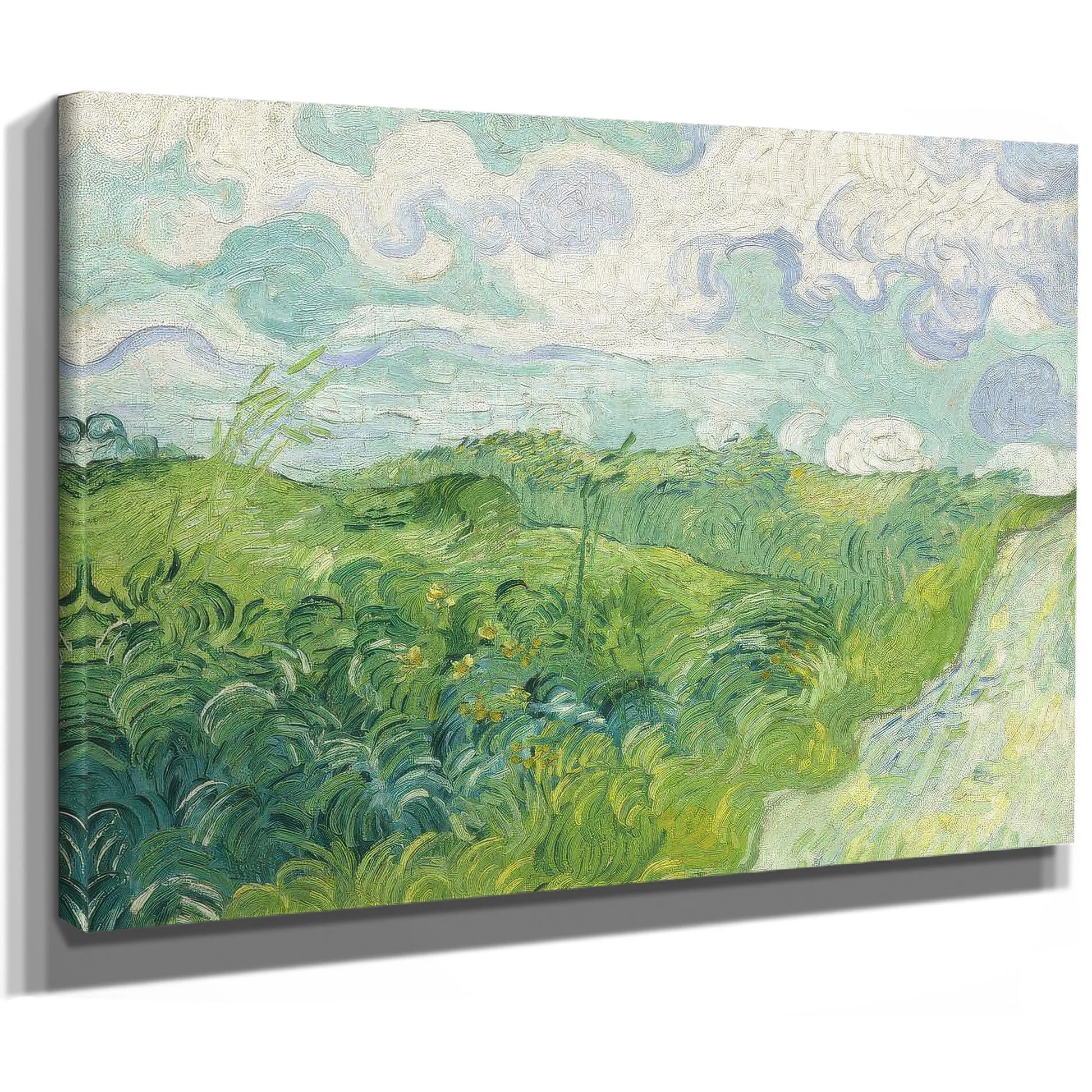 Green Wheat Fields Auvers By Vincent Van Gogh Fine Art Print