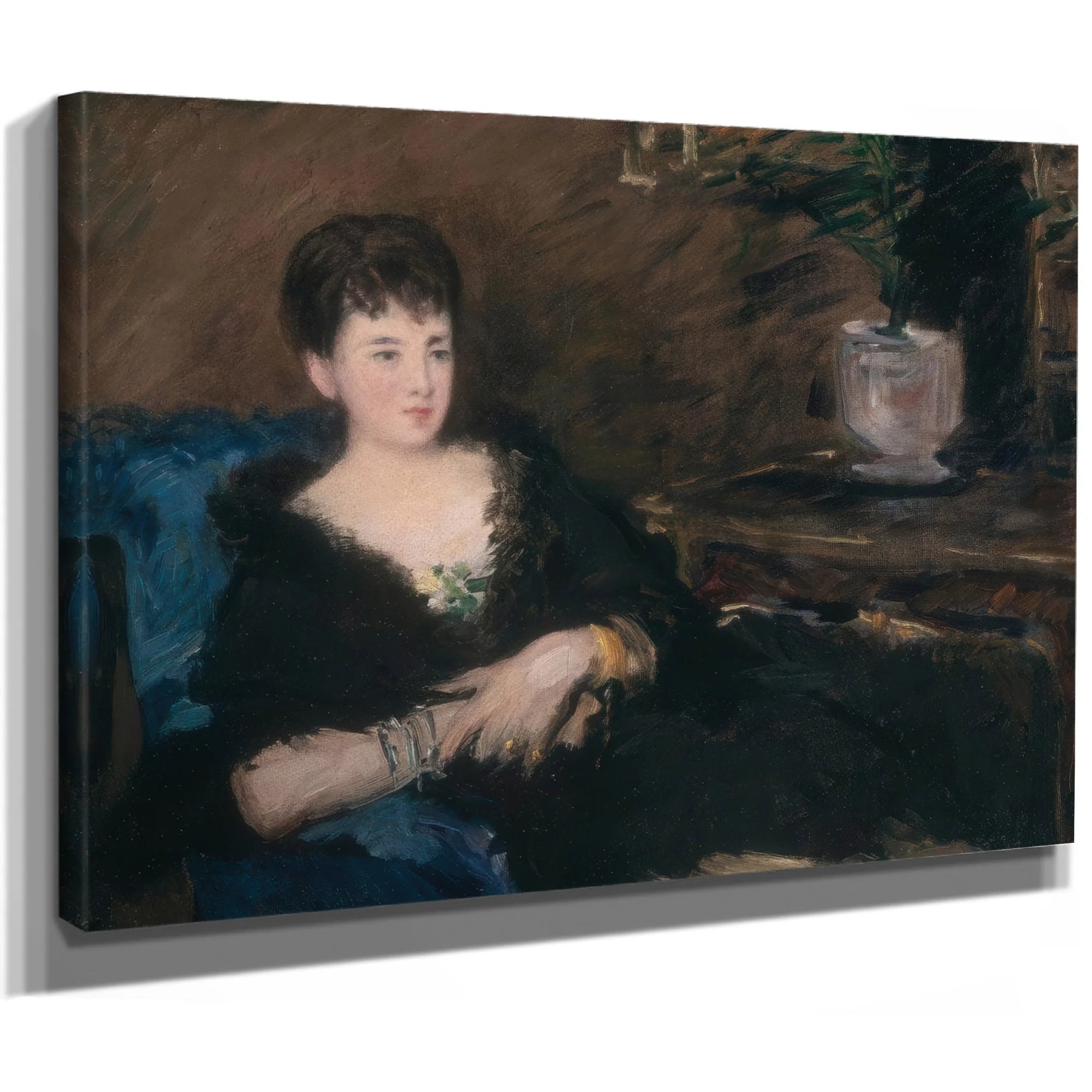 Portrait Of Isabelle Lemonnier By Edouard Manet Fine Art Print