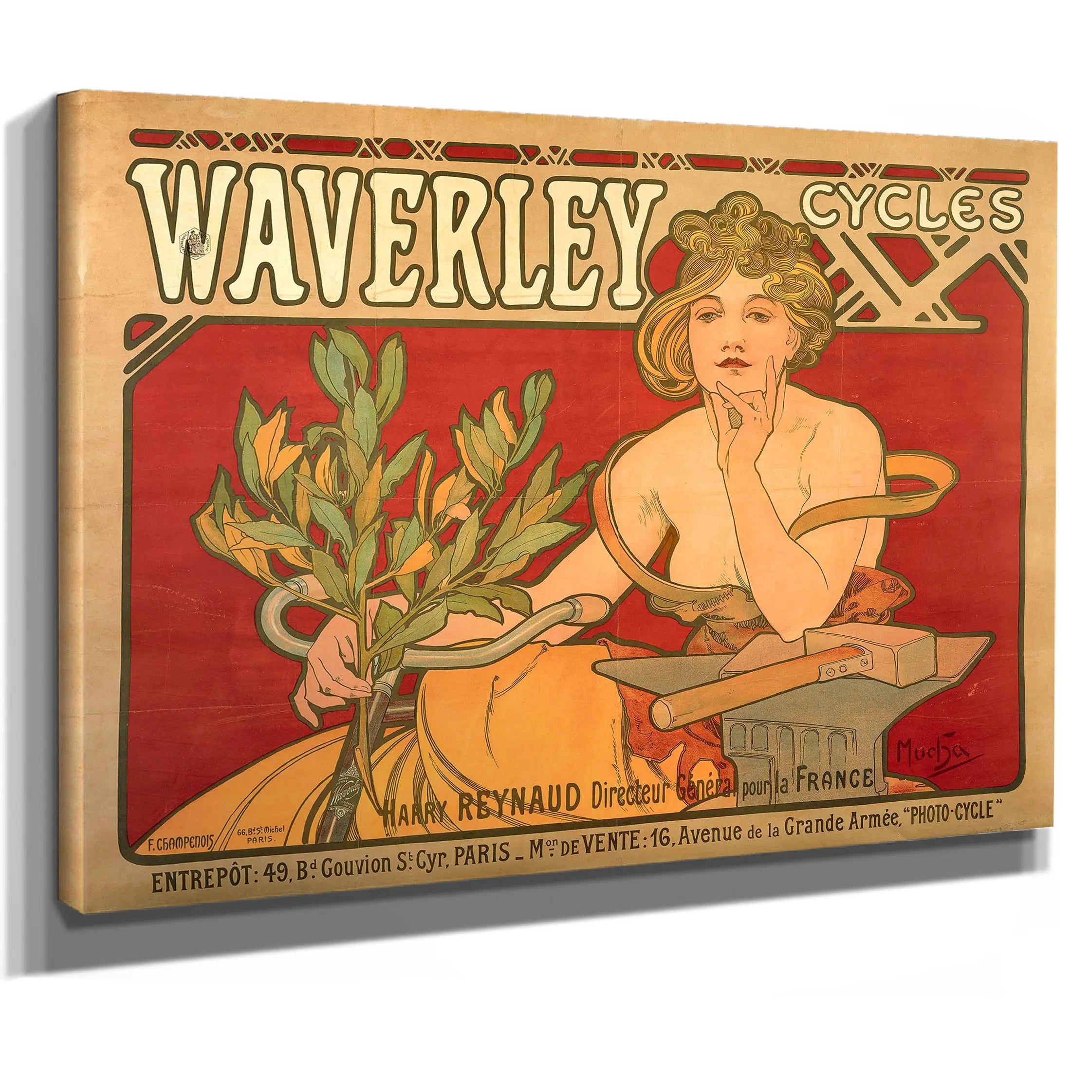 Waverley Cycles by Alphonse Mucha