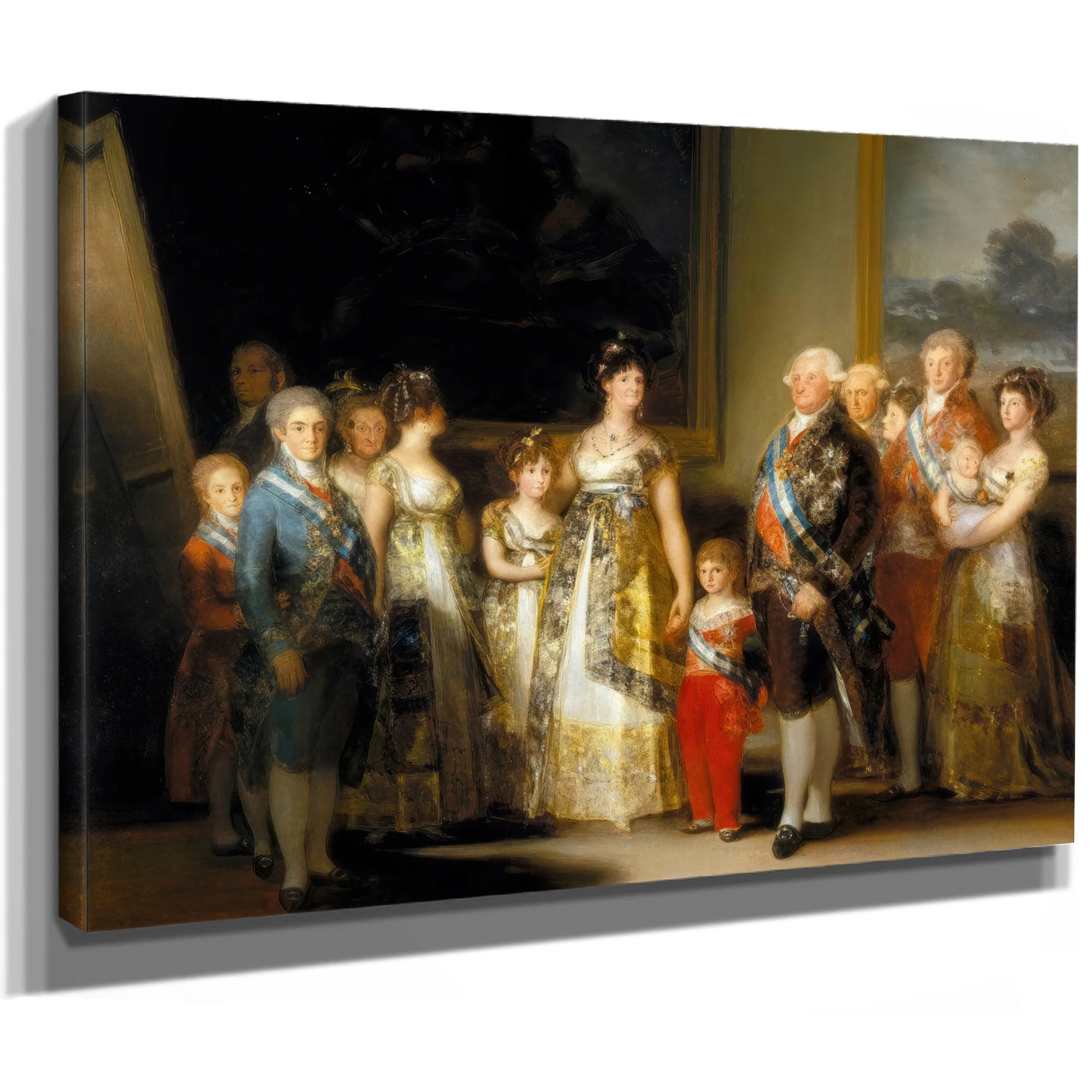Charles Iv Of Spain And His Family 1800 1801 280X336Cm Prado Museum P00726 By Francisco De Goya Fine Art Print