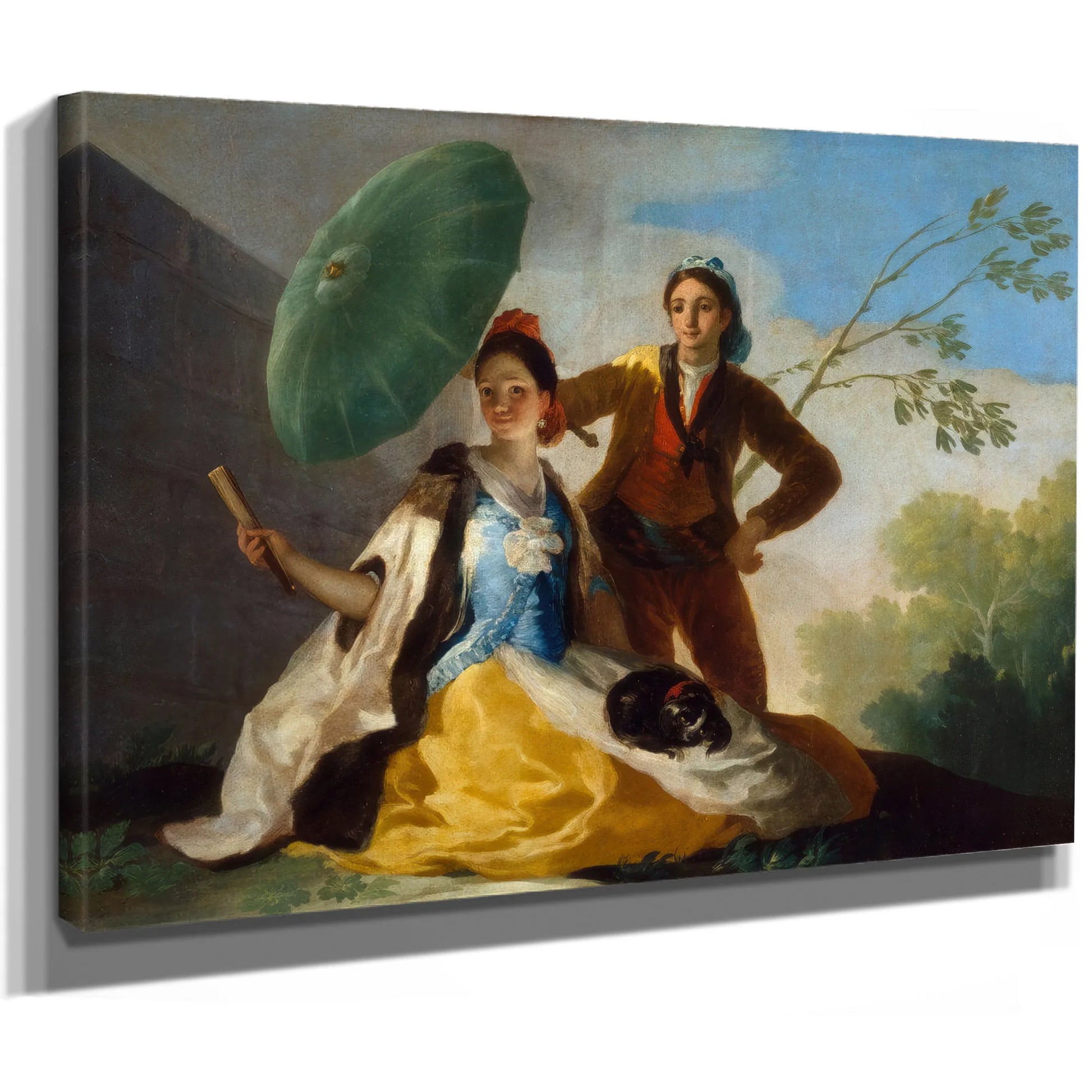 The Parasol El Quitasol 1777 Oil On Linen 104X152Cm Museo Del Prado Madrid By Francisco De Goya Fine Art Print