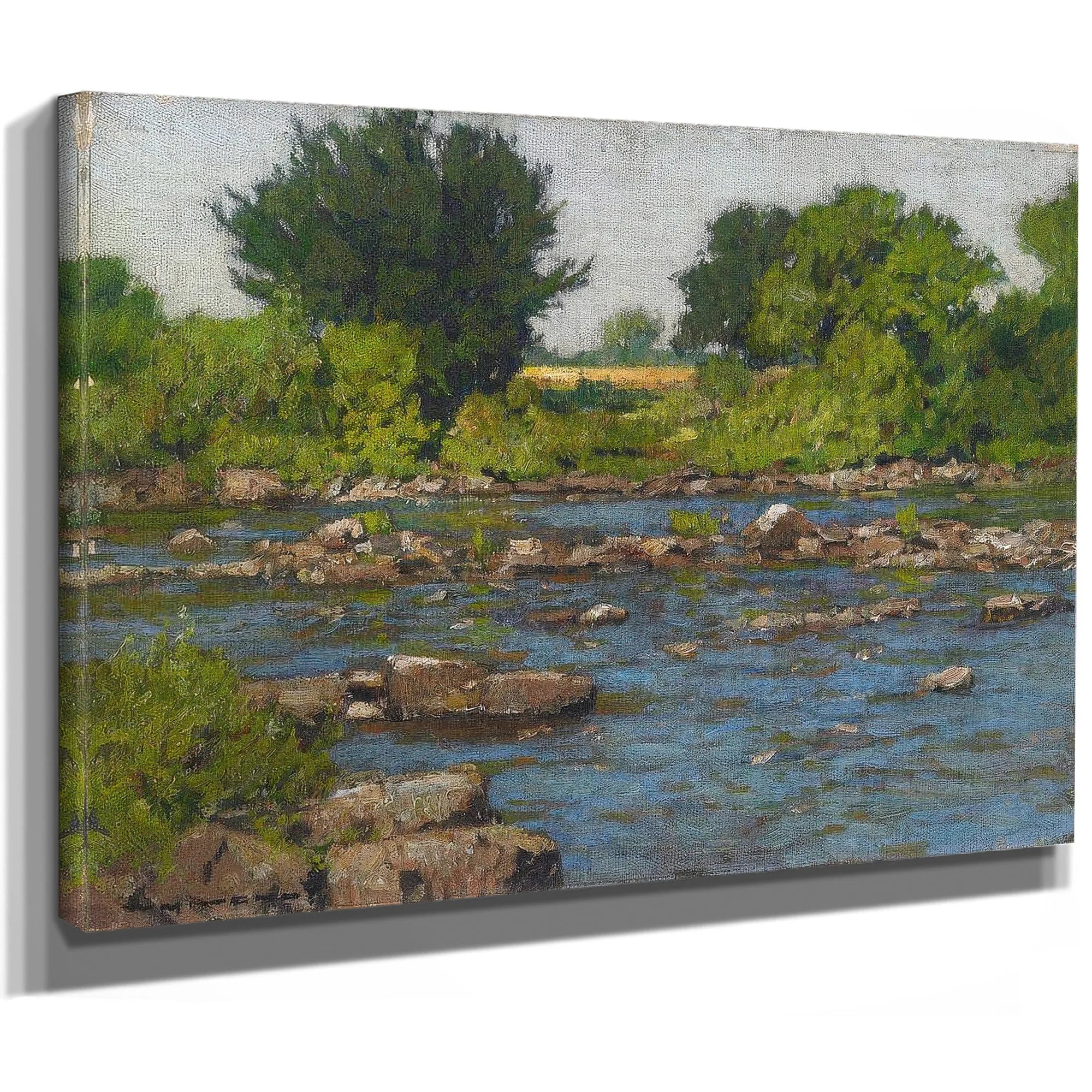 Edge Of A River By William Wendt Fine Art Print