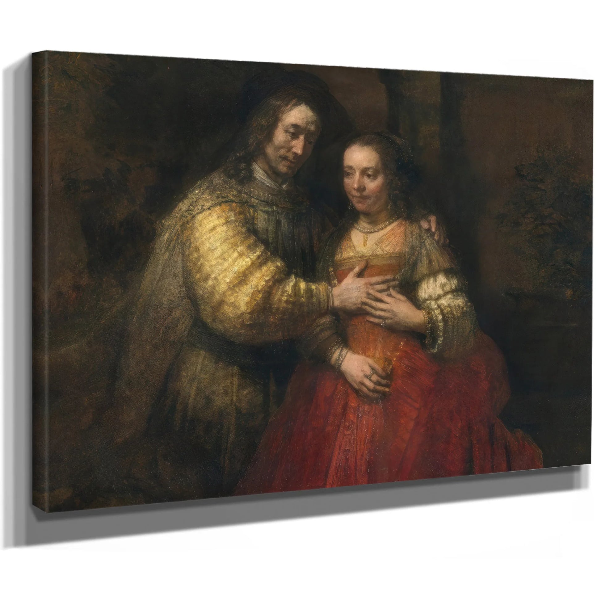 The Jewish Bride By Rembrandt Fine Art Print
